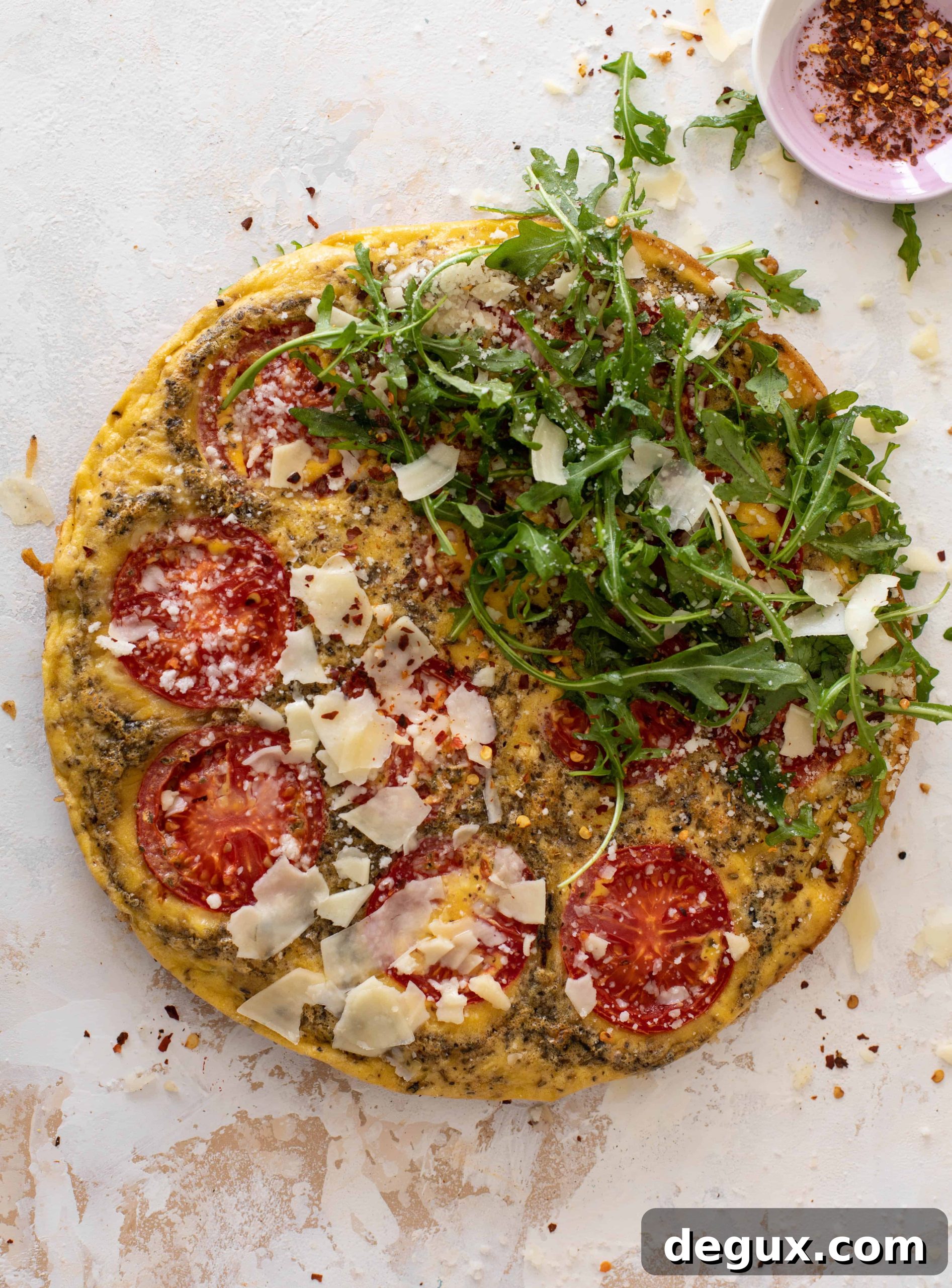 white pizza frittata
