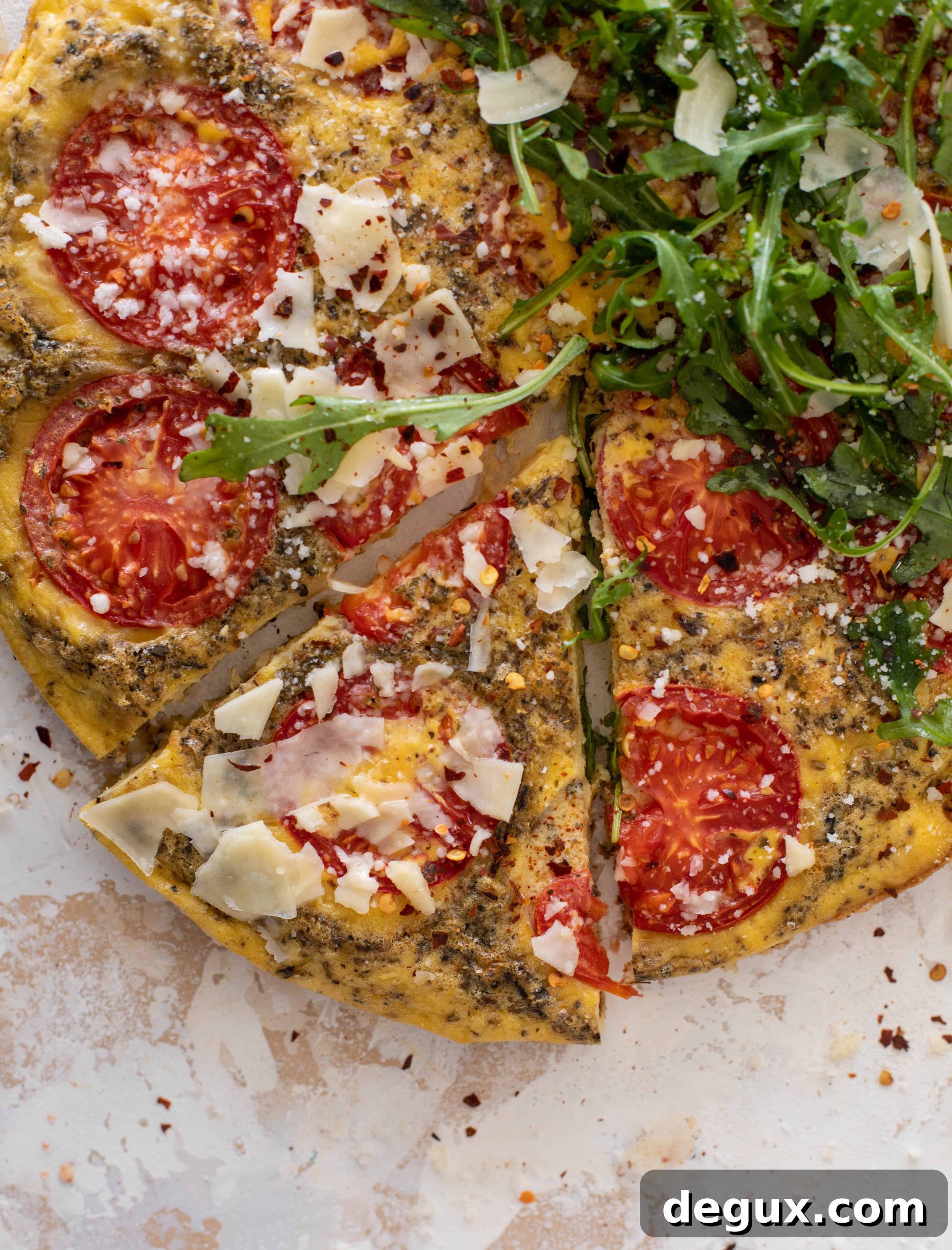 white pizza frittata