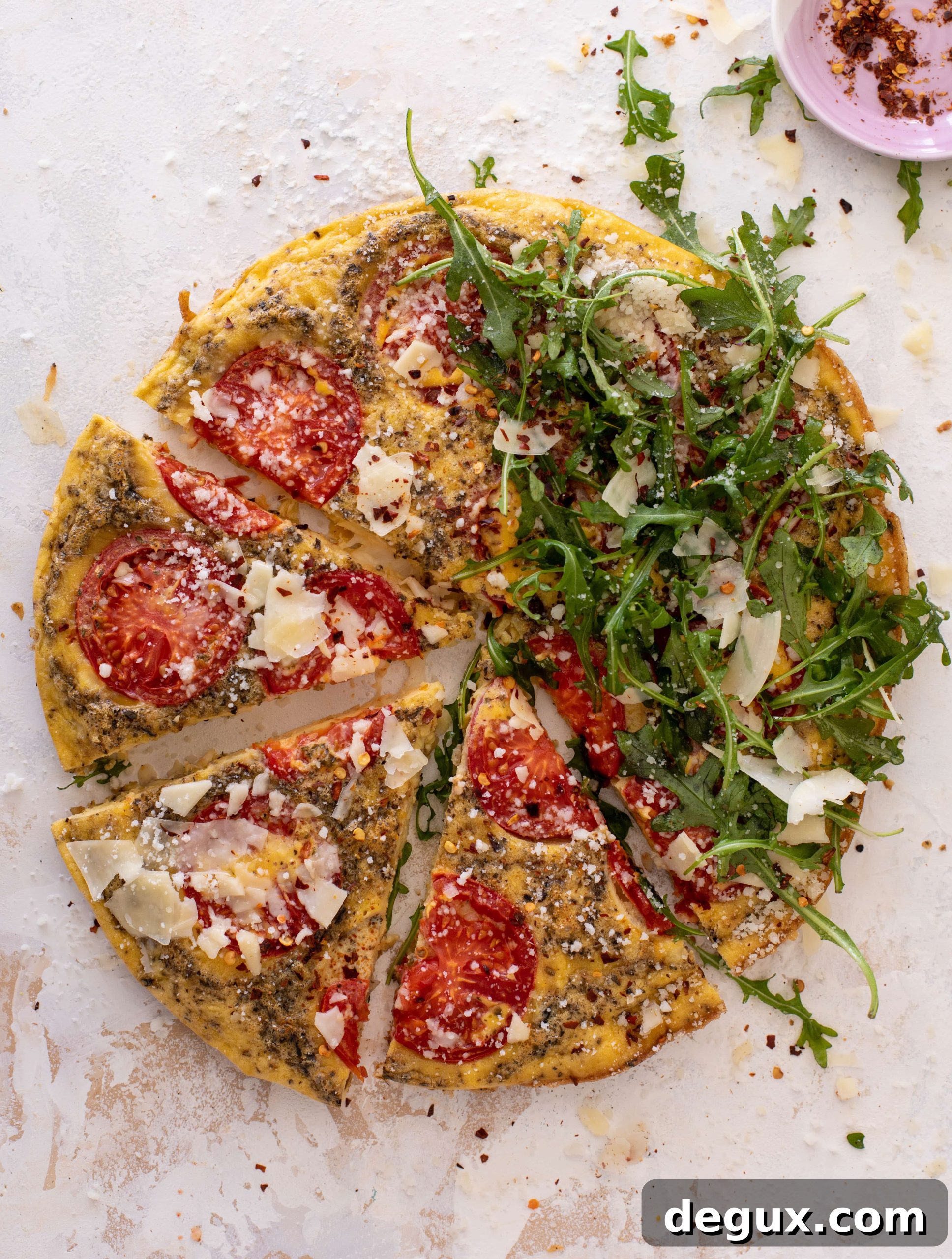 white pizza frittata