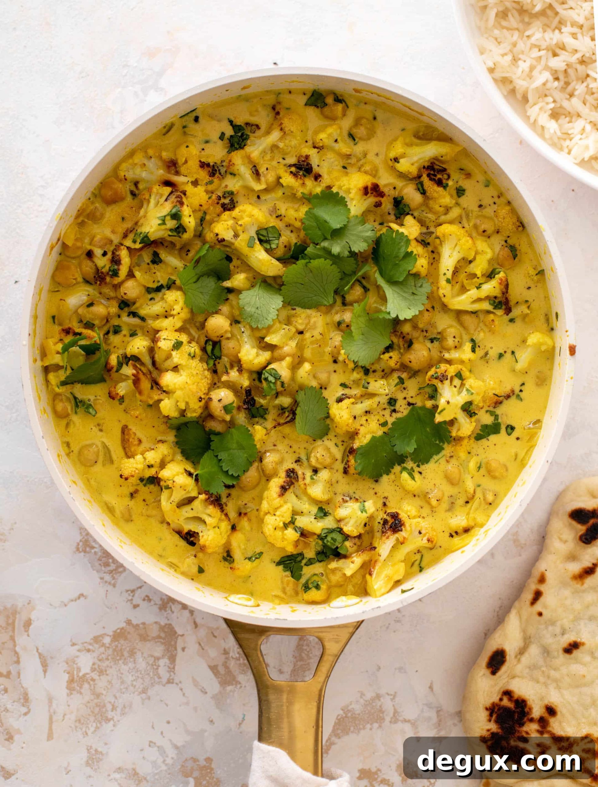 cozy cauliflower chickpea curry