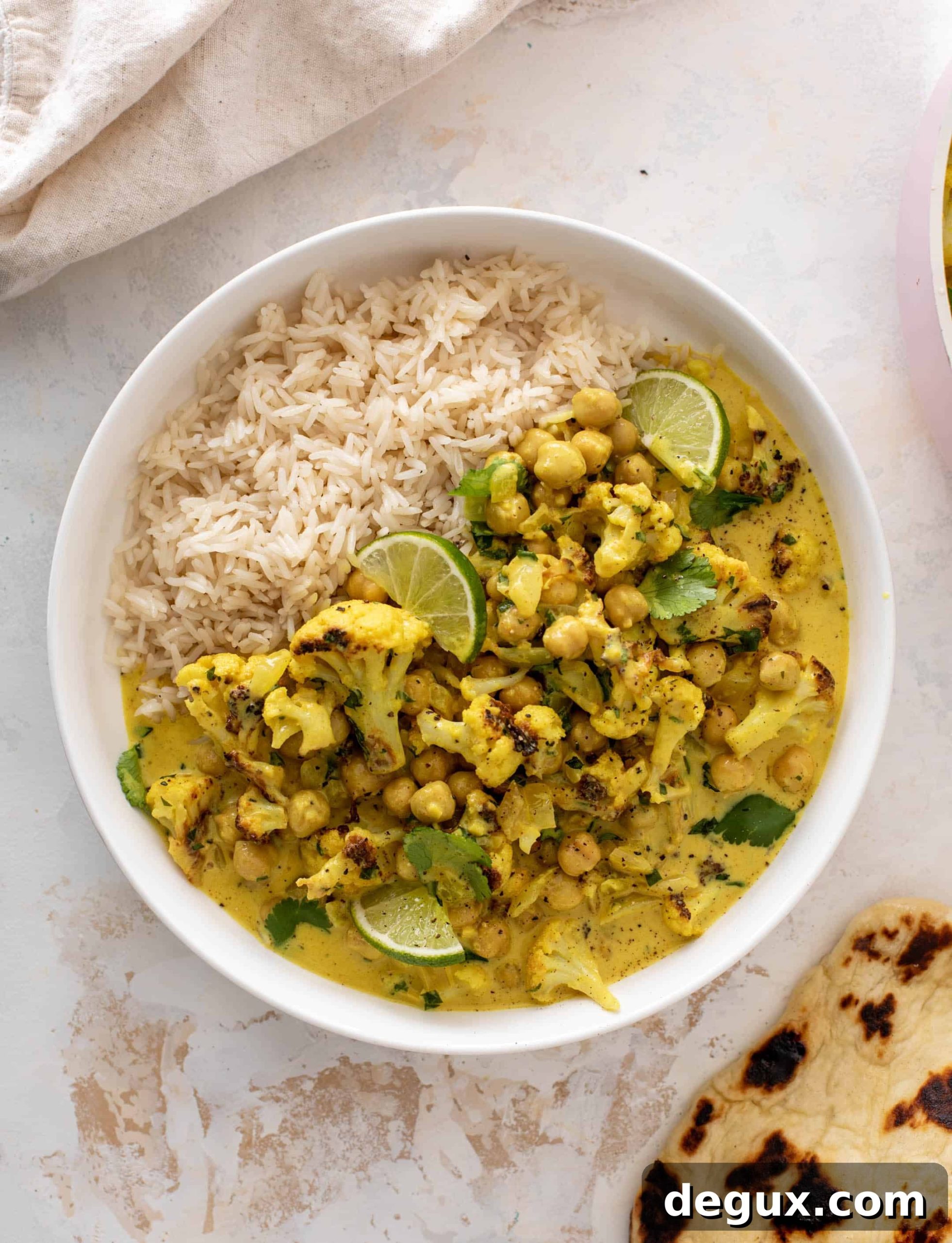 cozy cauliflower chickpea curry