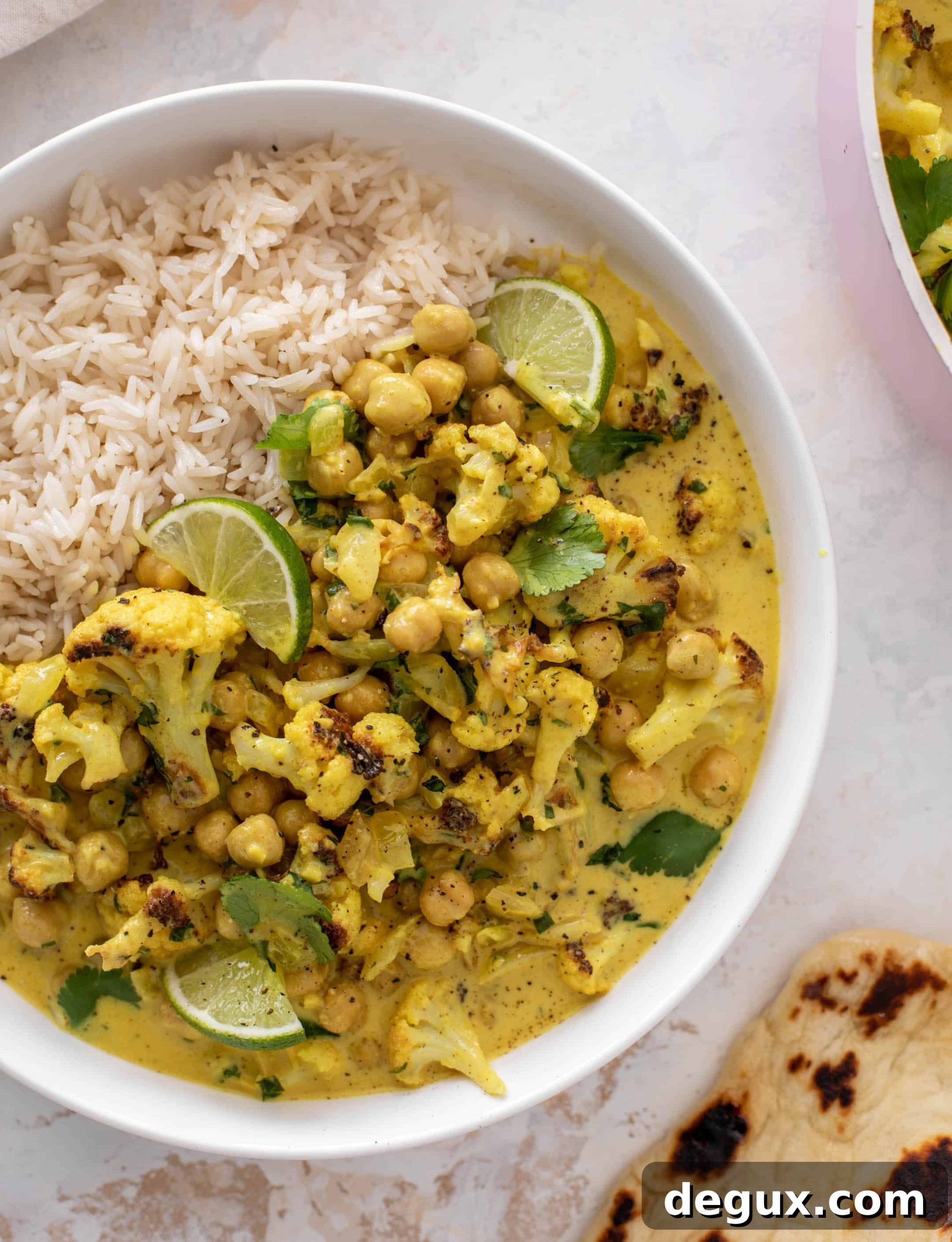 cozy cauliflower chickpea curry
