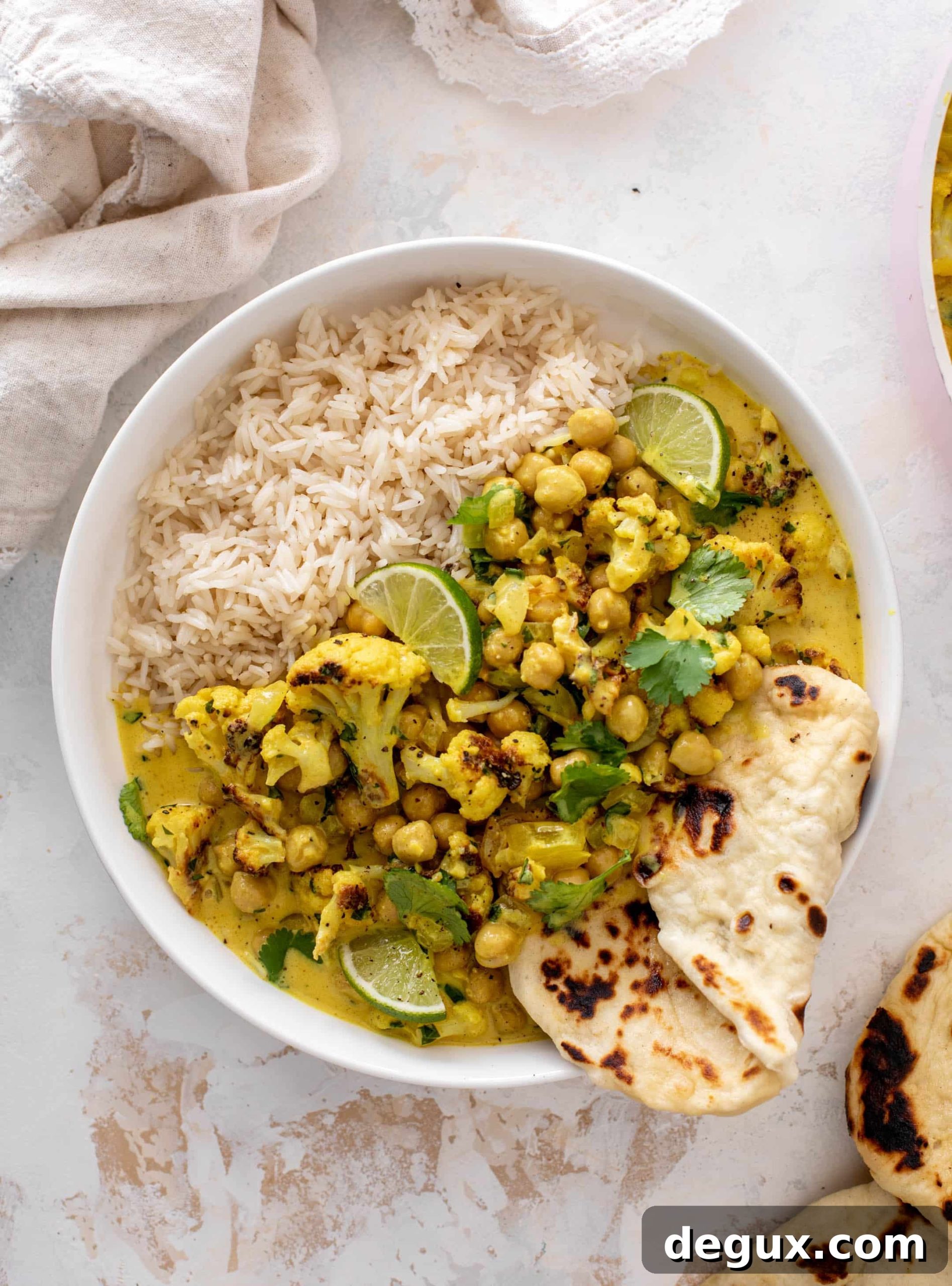 cozy cauliflower chickpea curry