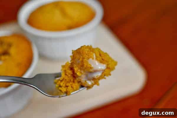 Ramekin pumpkin cake