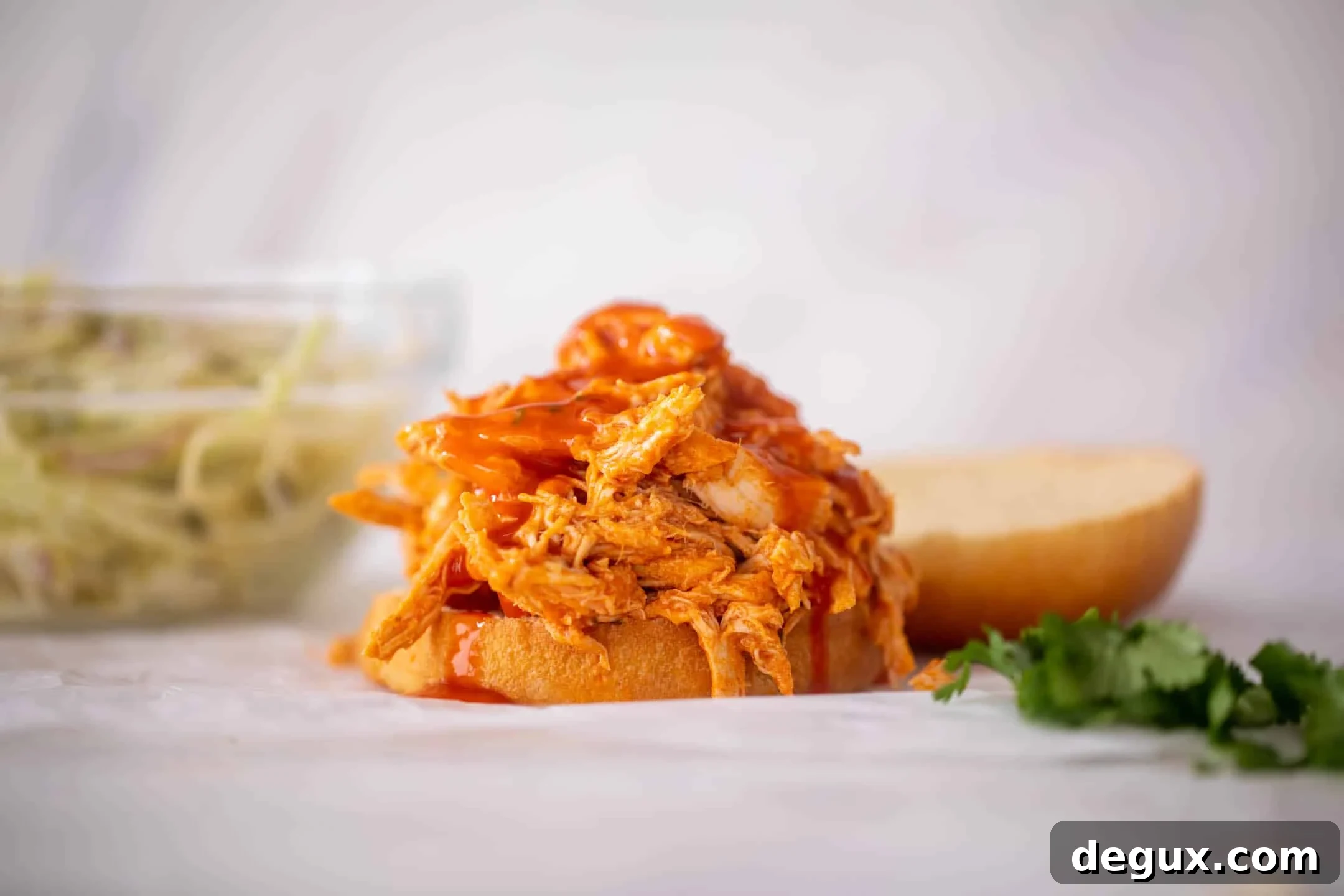 Weeknight Buffalo Chicken Sandwich with Tangy Pickle Slaw 5 weeknight buffalo chicken sandwiches