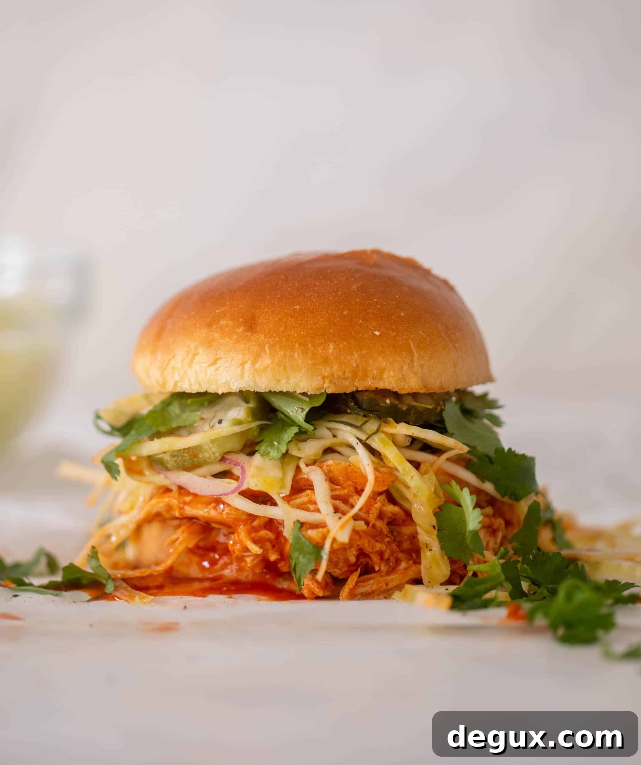 Weeknight Buffalo Chicken Sandwich with Tangy Pickle Slaw 8 weeknight buffalo chicken sandwiches