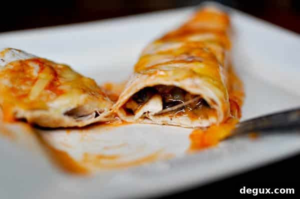 Finished enchiladas