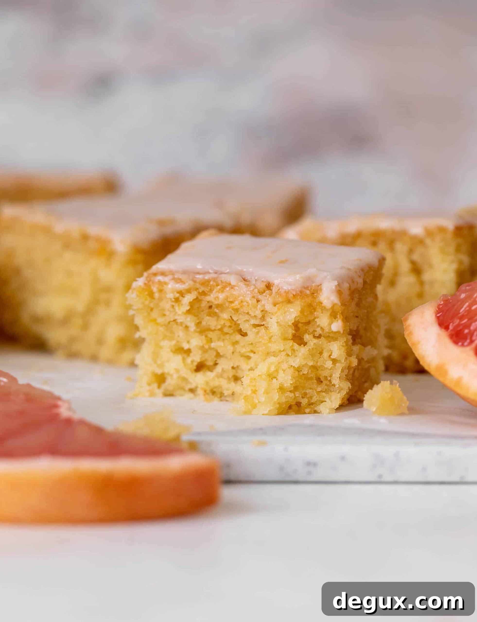 greek yogurt grapefruit snack cake