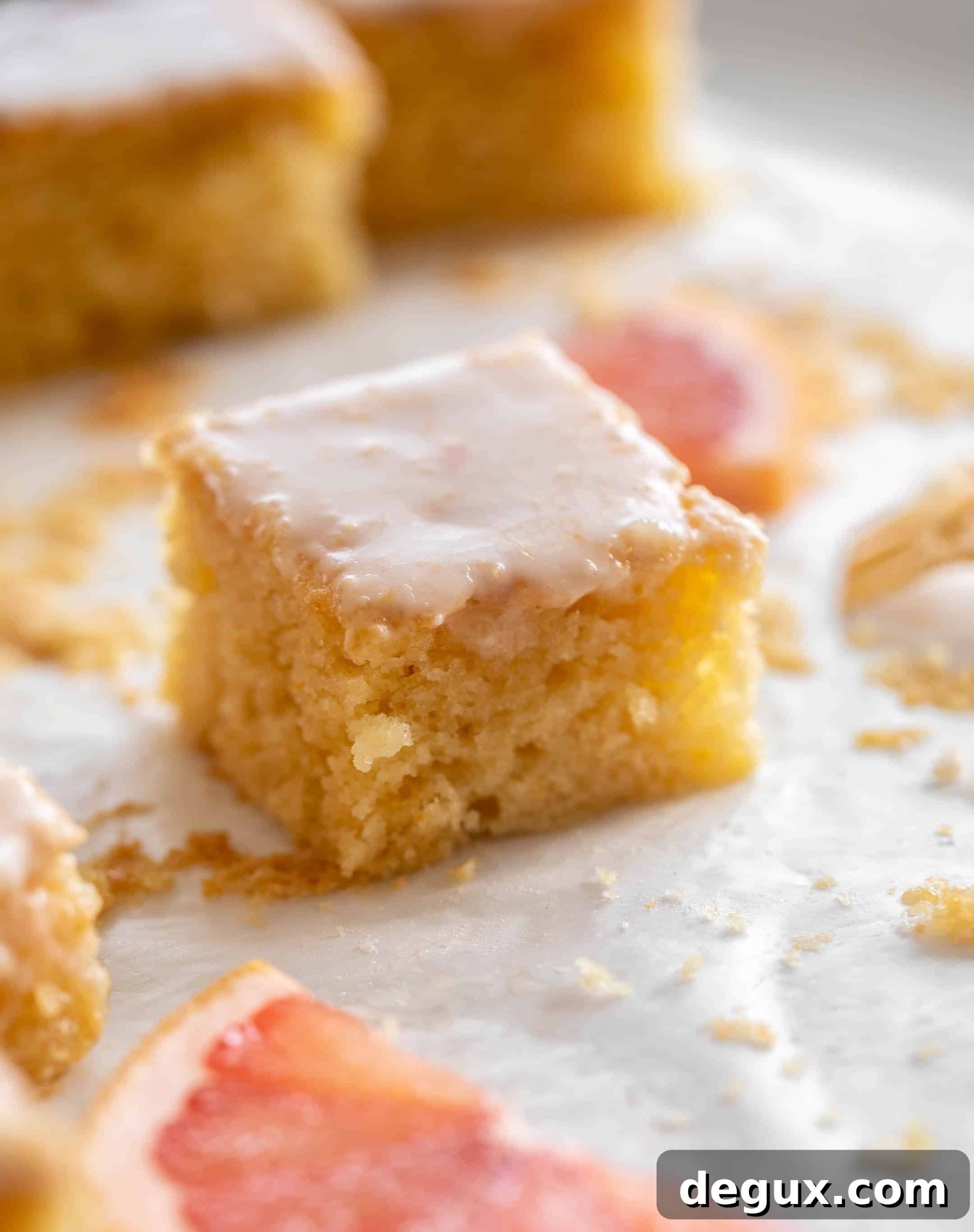 greek yogurt grapefruit snack cake