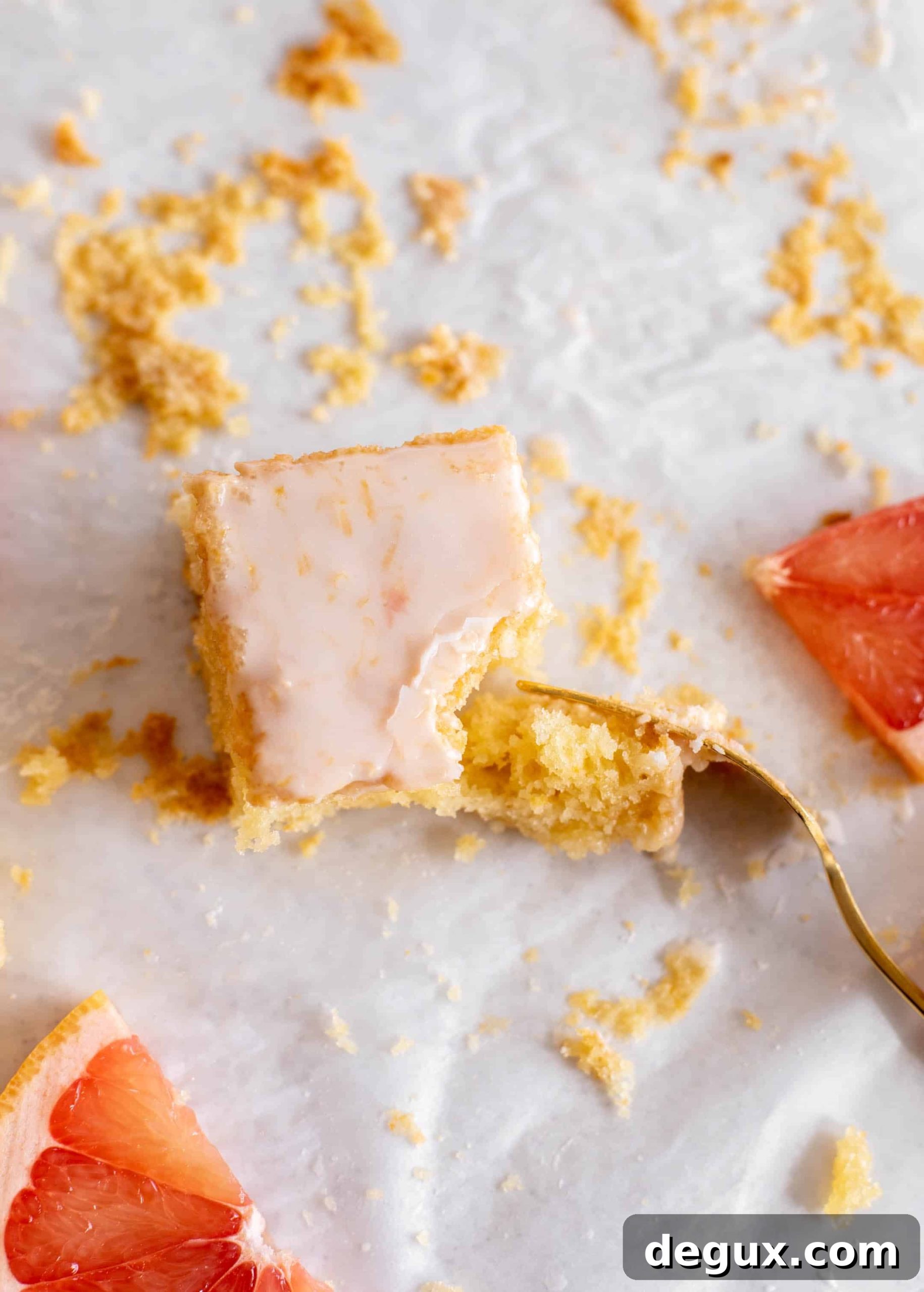 greek yogurt grapefruit snack cake