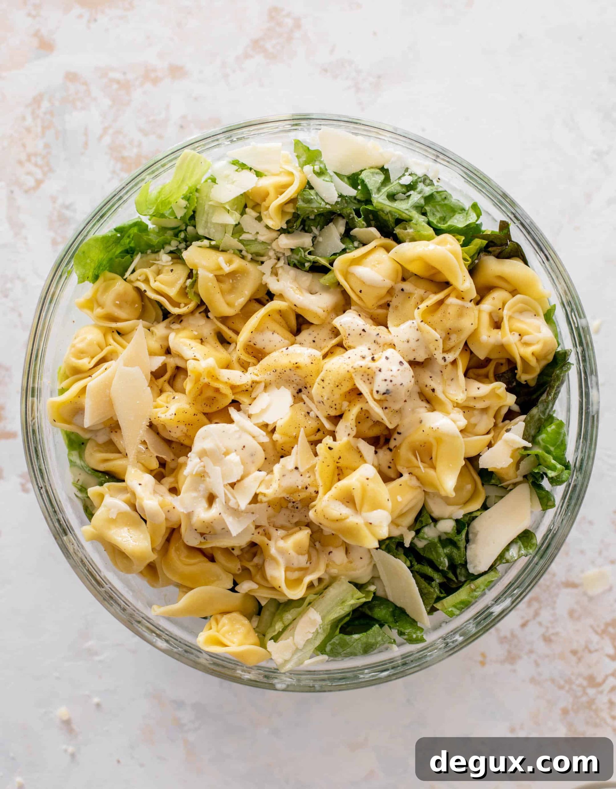 cheese tortellini caesar salad