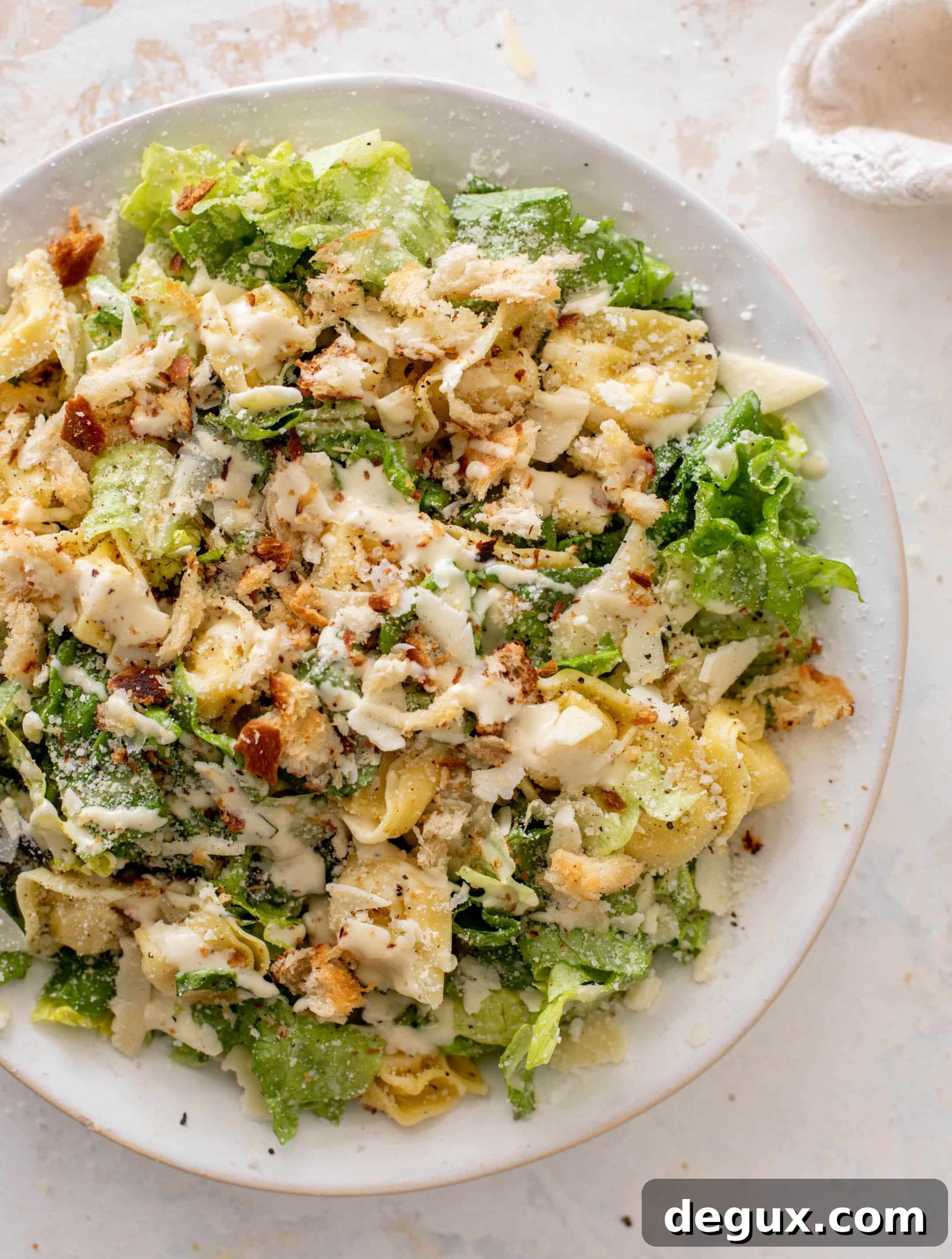 cheese tortellini caesar salad