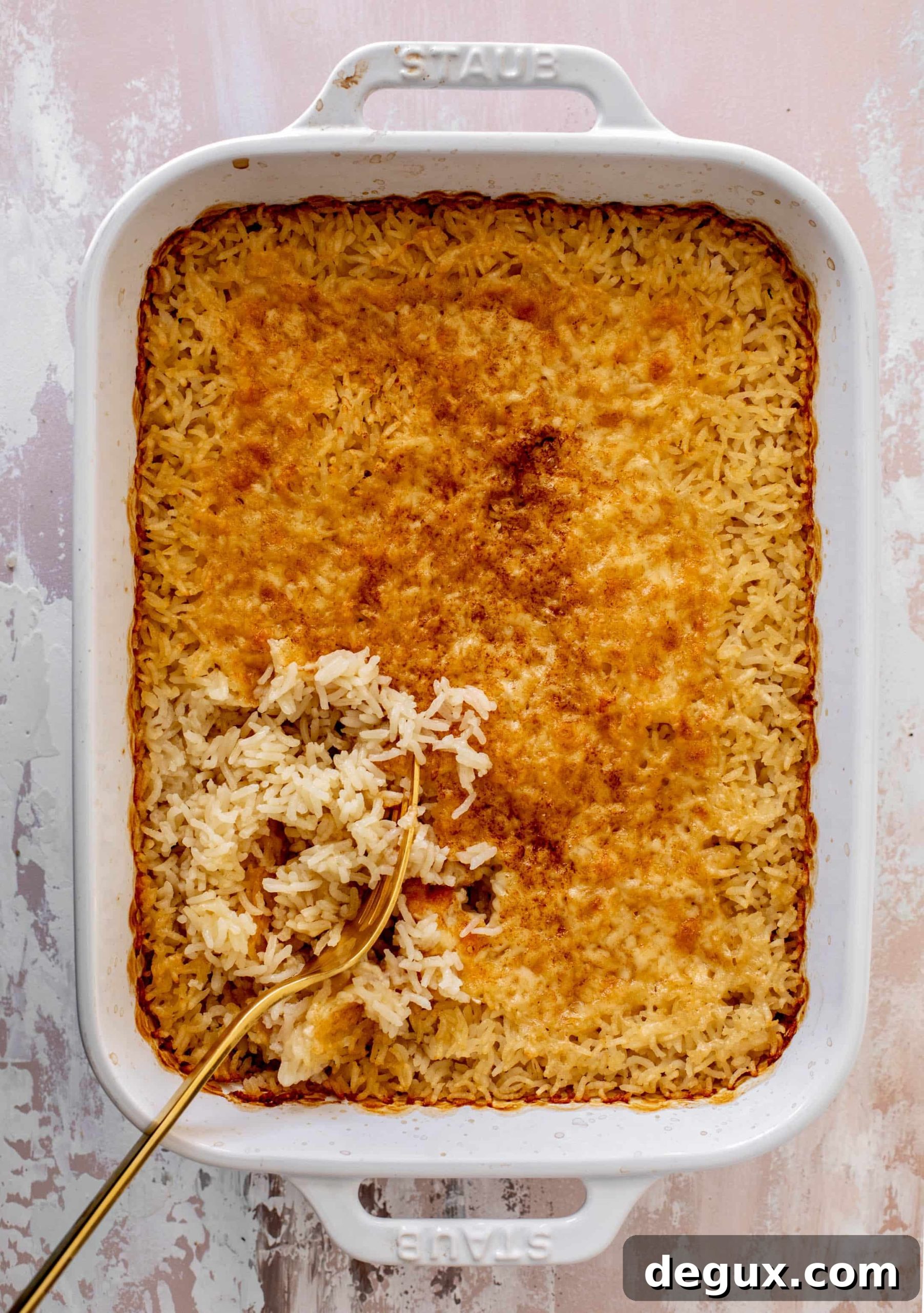 baked cheesy rice