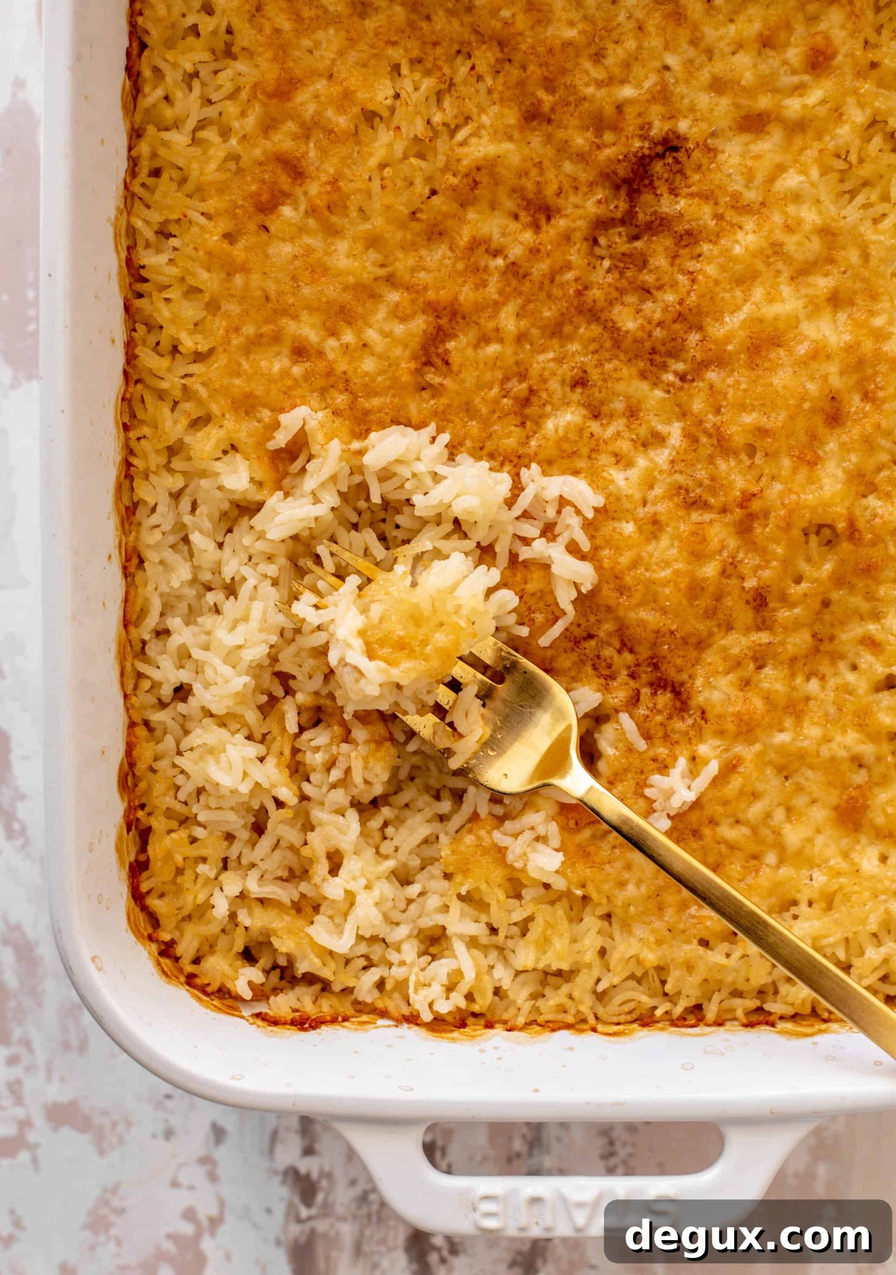 baked cheesy rice