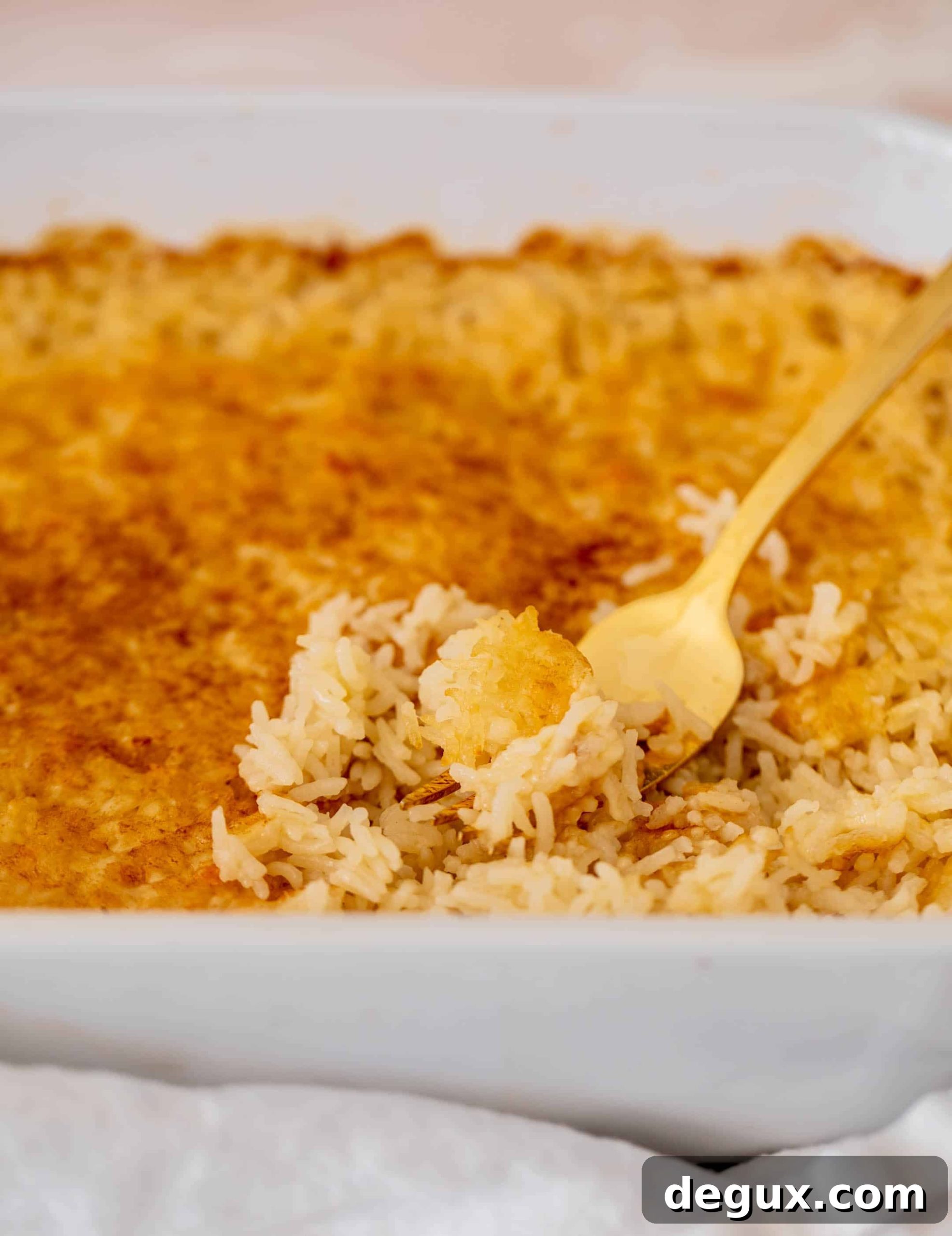 baked cheesy rice