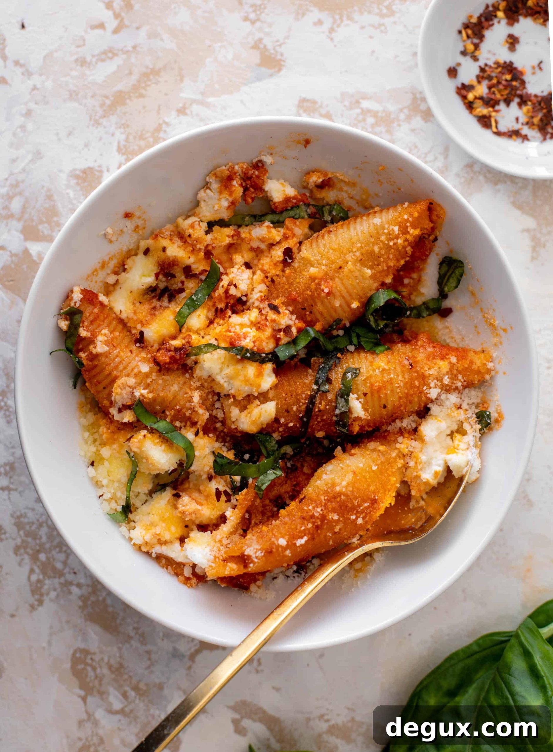 spicy vodka unstuffed shells