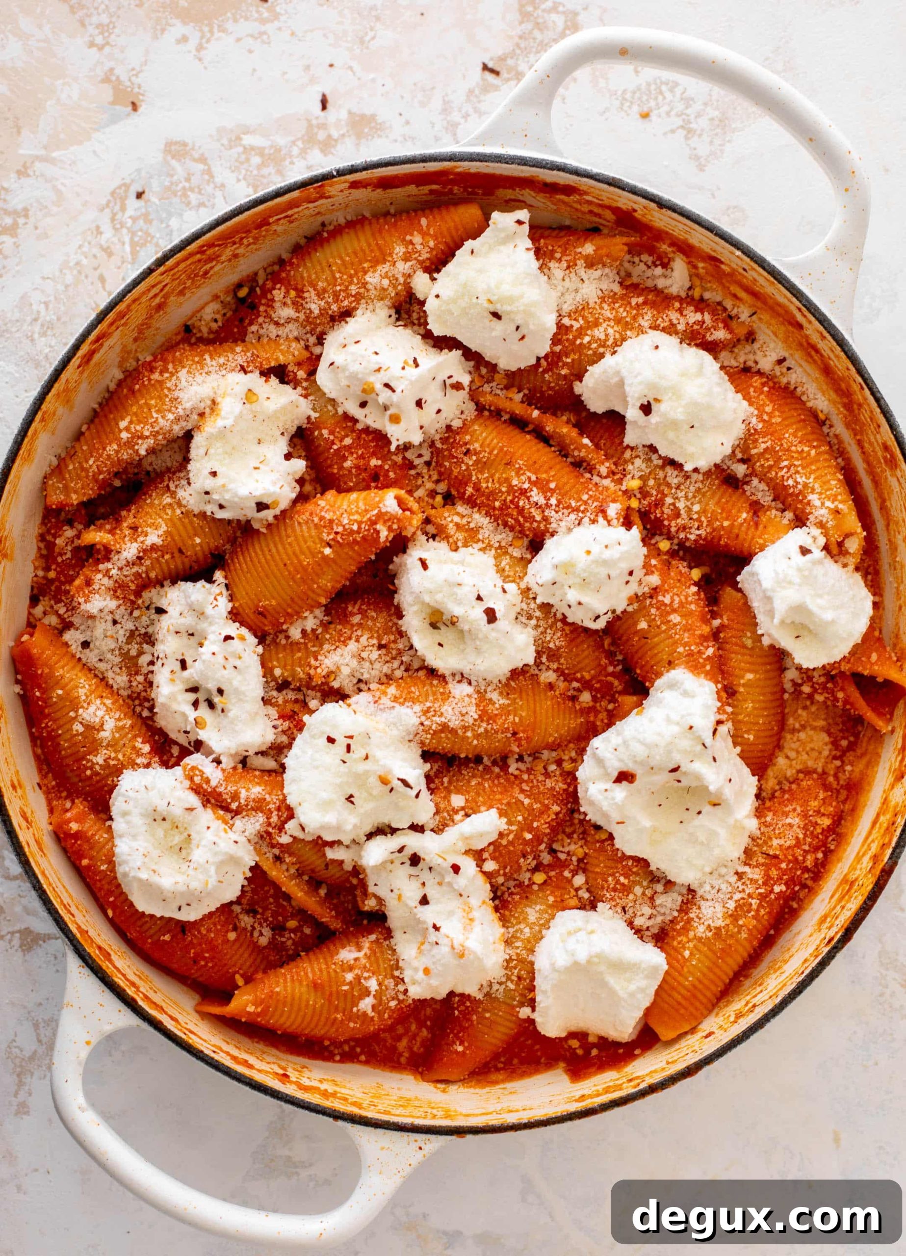 spicy vodka unstuffed shells