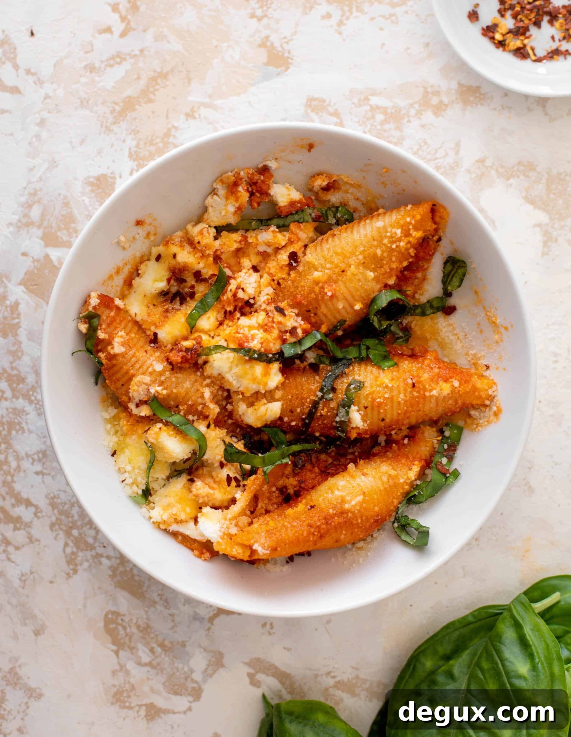spicy vodka unstuffed shells