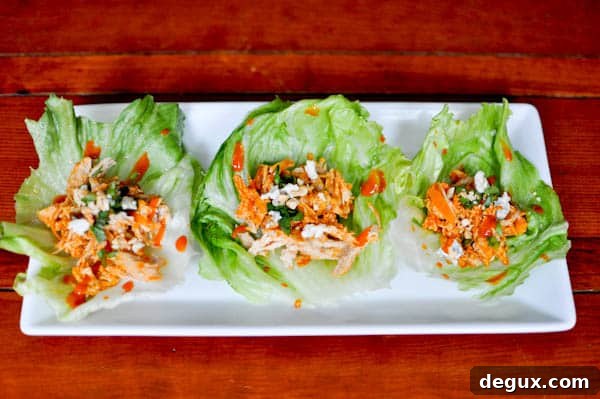 BuffLettuce-4 Finished buffalo lettuce cups