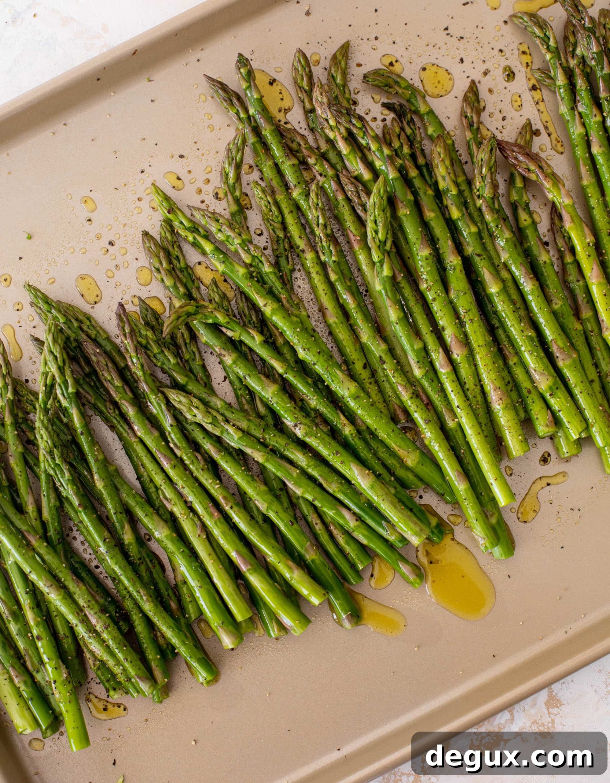 roasted asparagus with lemon vinaigrette