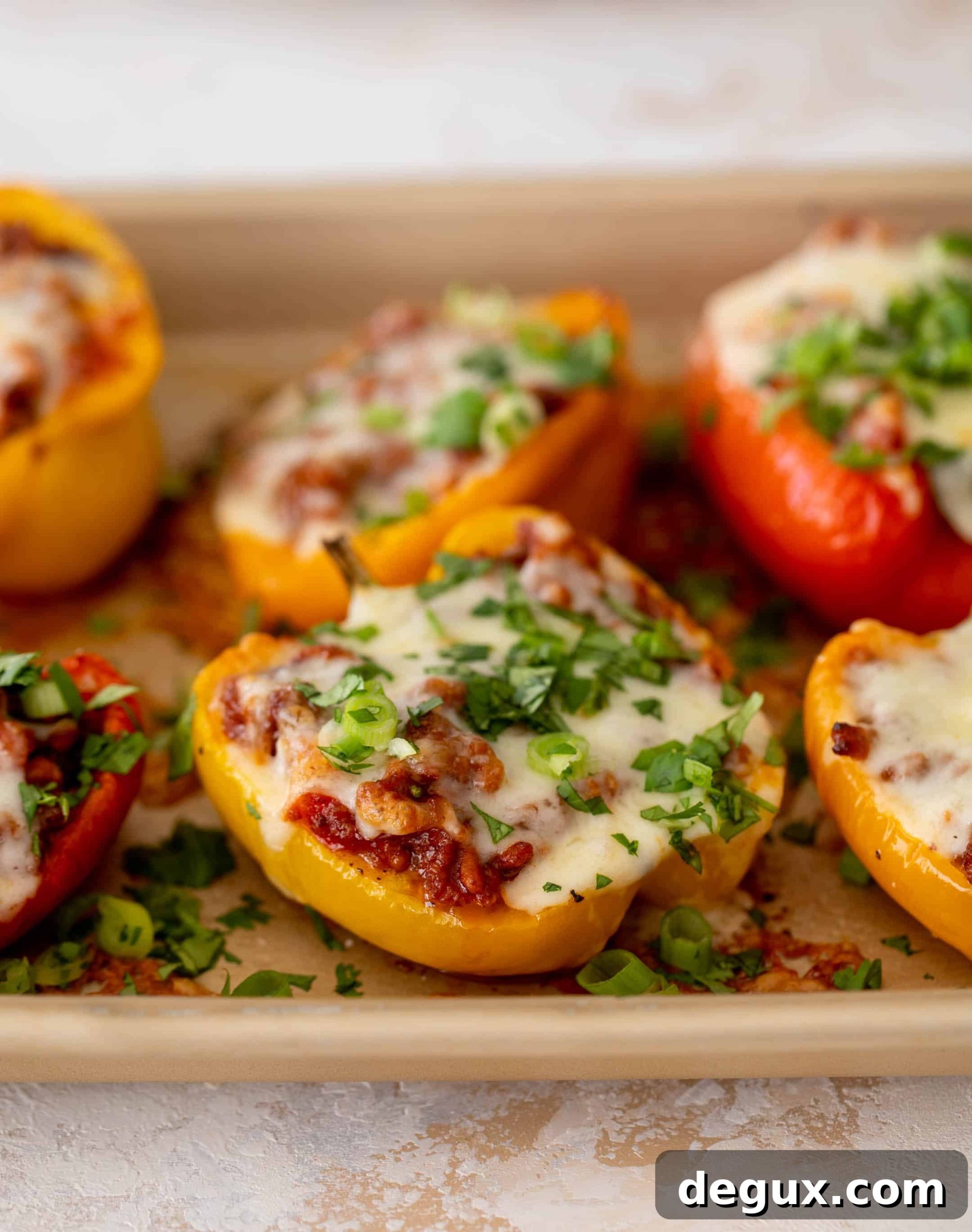 Sloppy Joe Stuffed Bell Peppers: Hearty One-Pan Dinner Recipe 6 sloppy joe stuffed peppers