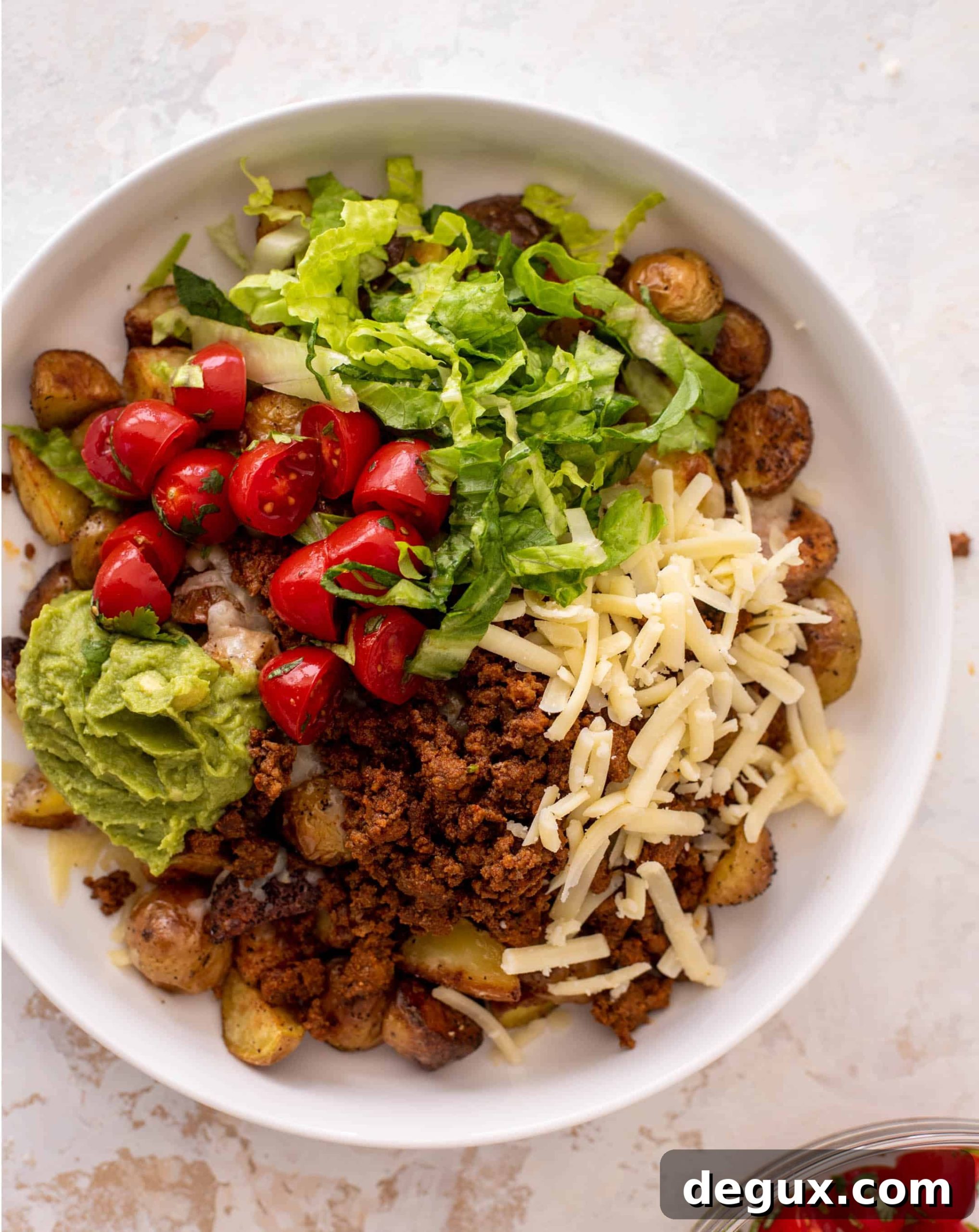 Crispy Potato Taco Bowls Recipe: Loaded Mexican-Style Potato Bowls 6 crispy potato taco bowls