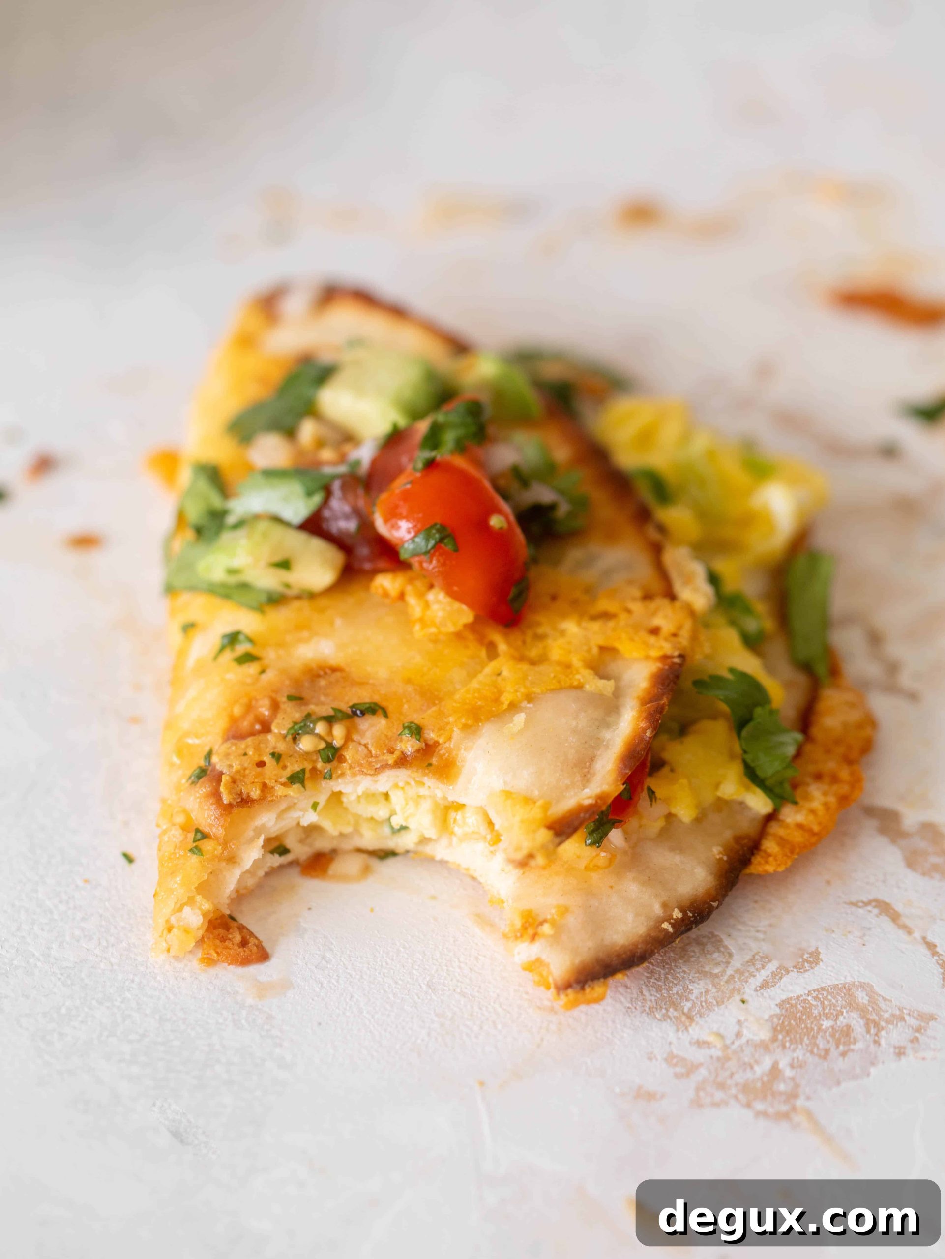 crispy cheesy breakfast tacos