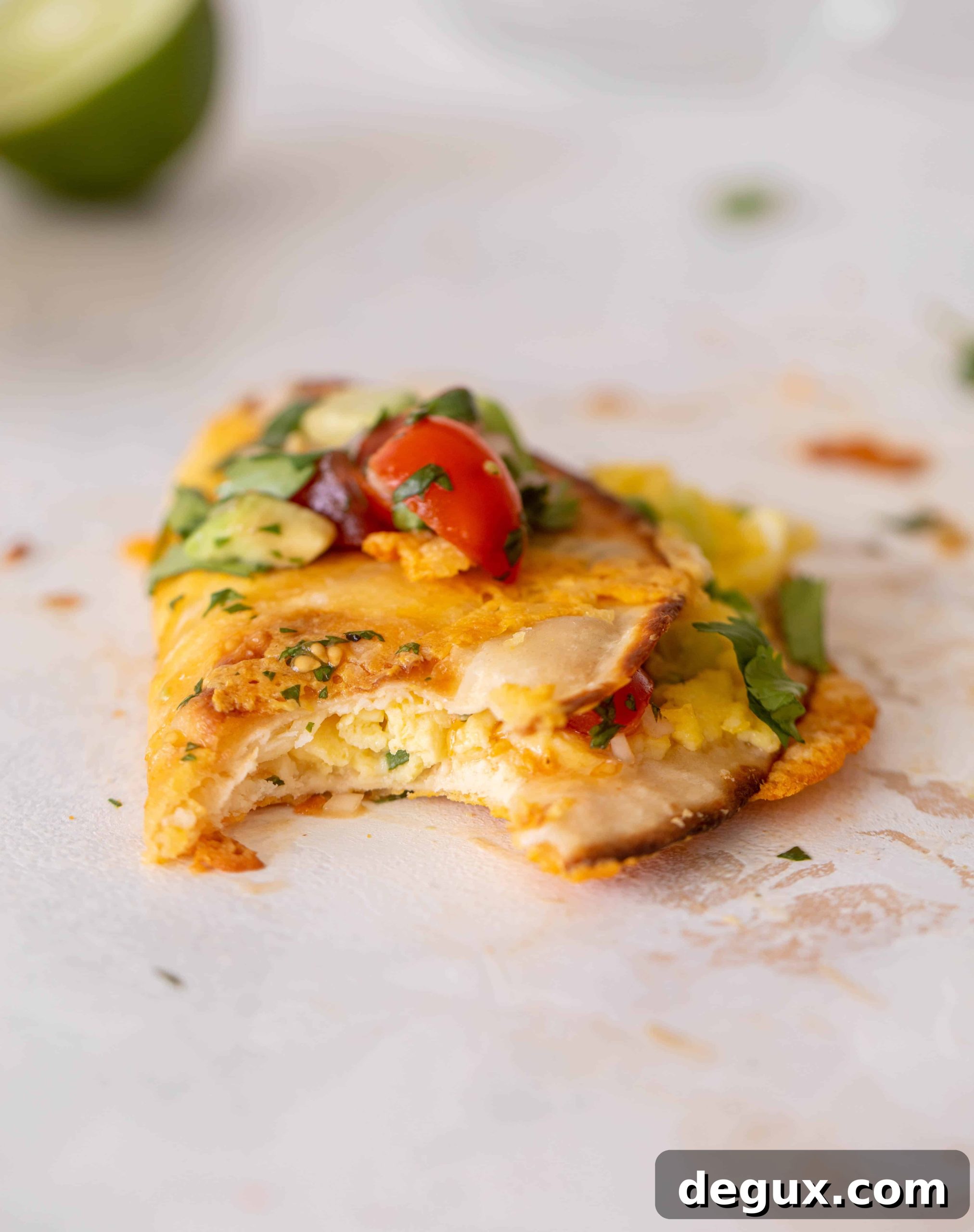 crispy cheesy breakfast tacos