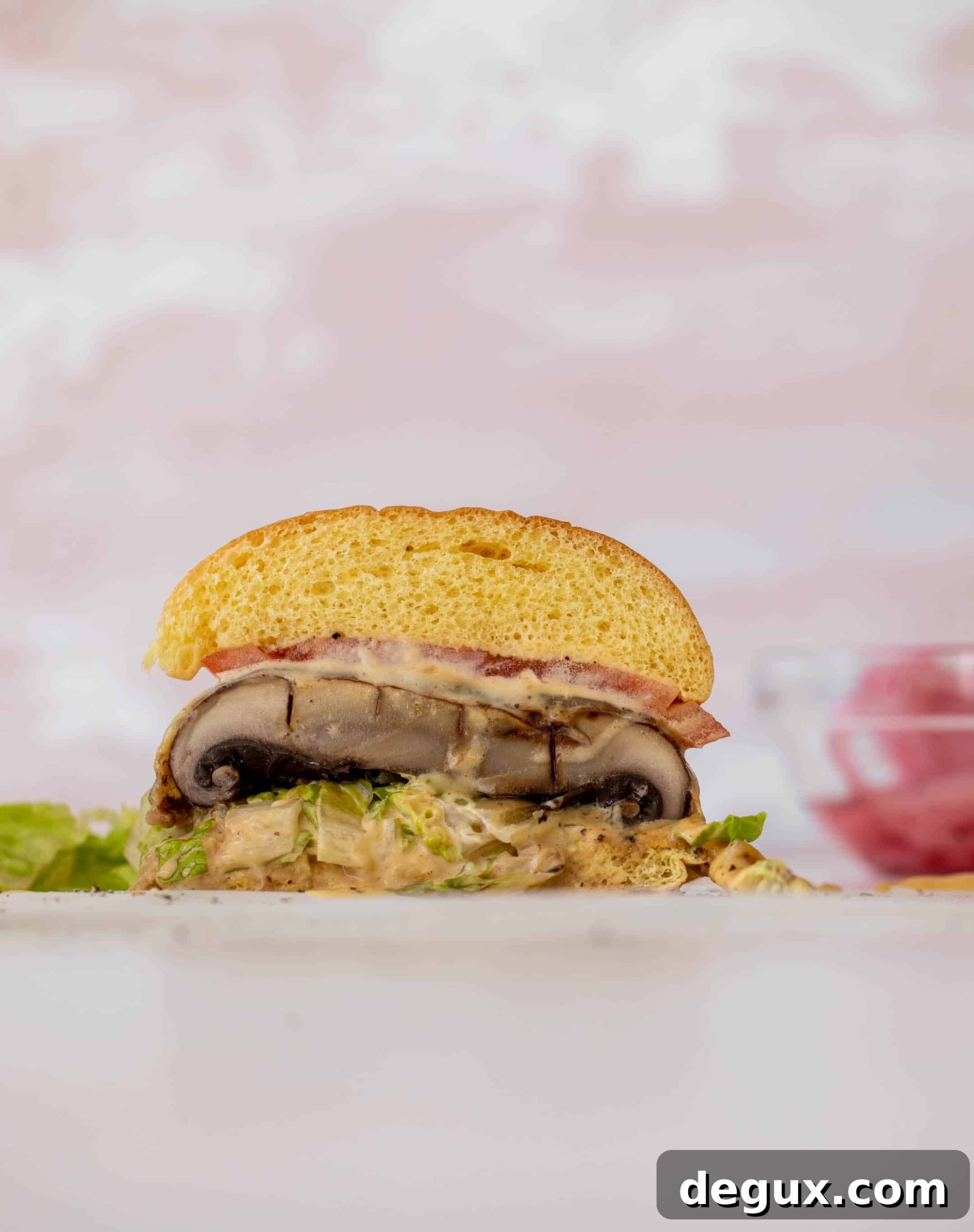 Smoky Grilled Portobello Burgers with Creamy House Sauce 8 grilled portobello burgers