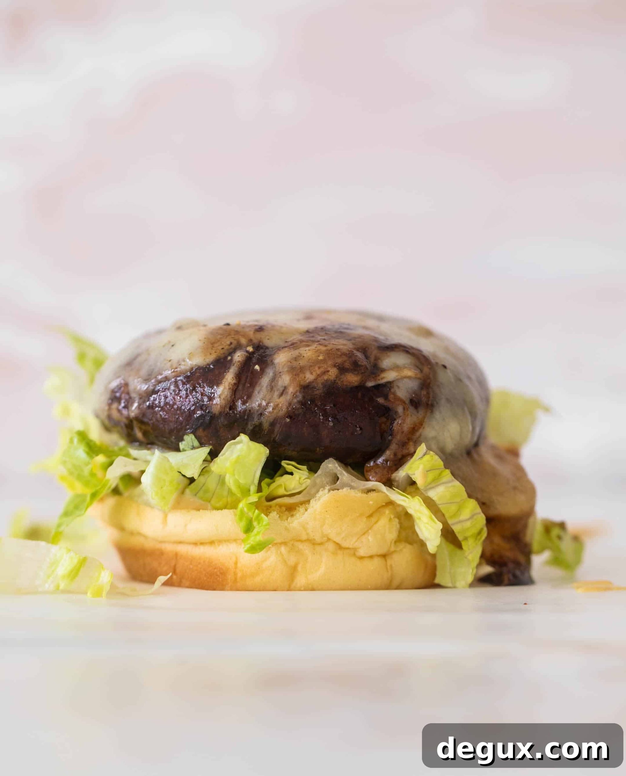 Smoky Grilled Portobello Burgers with Creamy House Sauce 6 grilled portobello burgers
