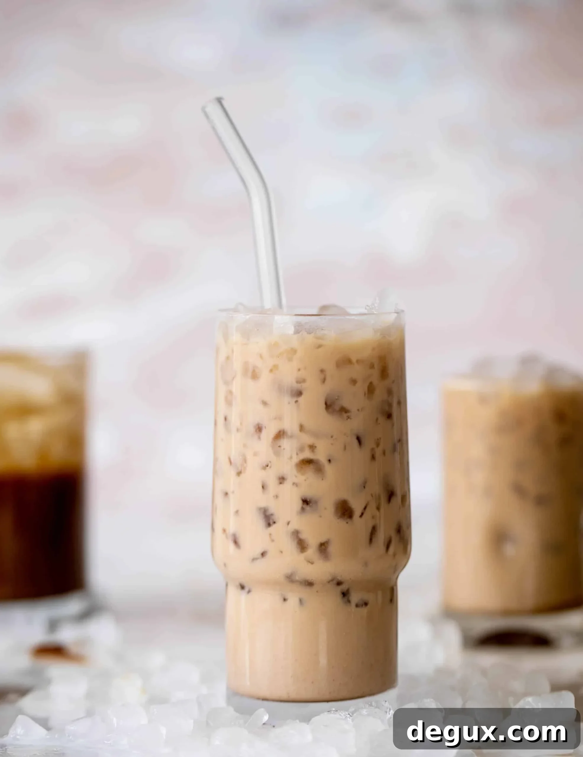 Peanut Butter Iced Latte Recipe: Creamy Cold Coffee Drink 2 peanut butter iced lattes