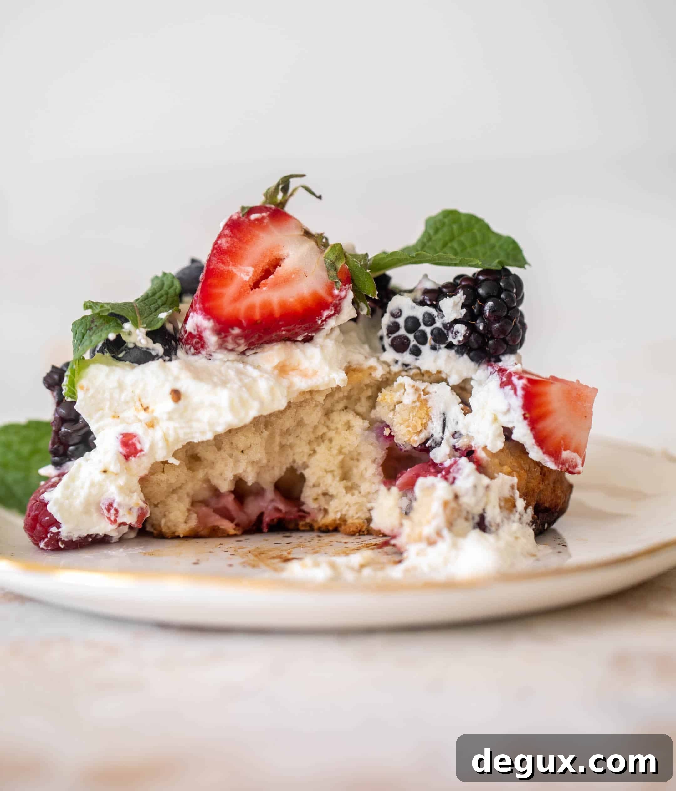 red white and blue sheet pan short cake