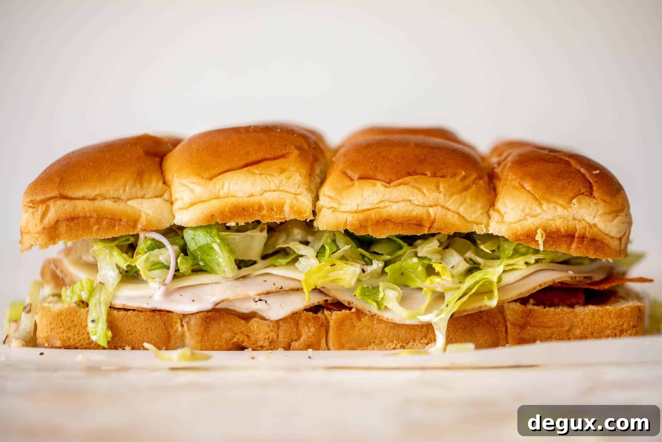 smoked turkey summer sliders