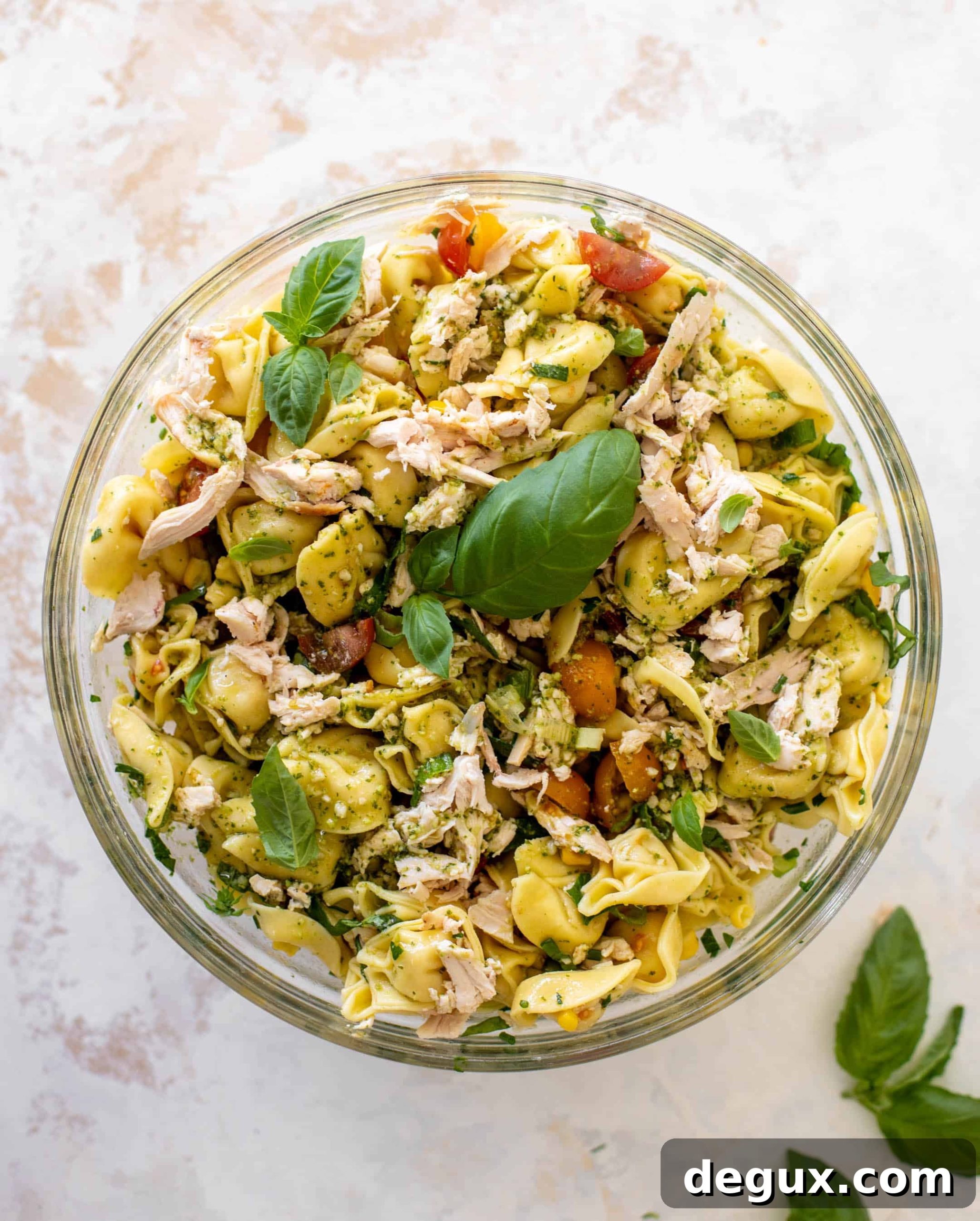summer chicken tortellini pasta salad