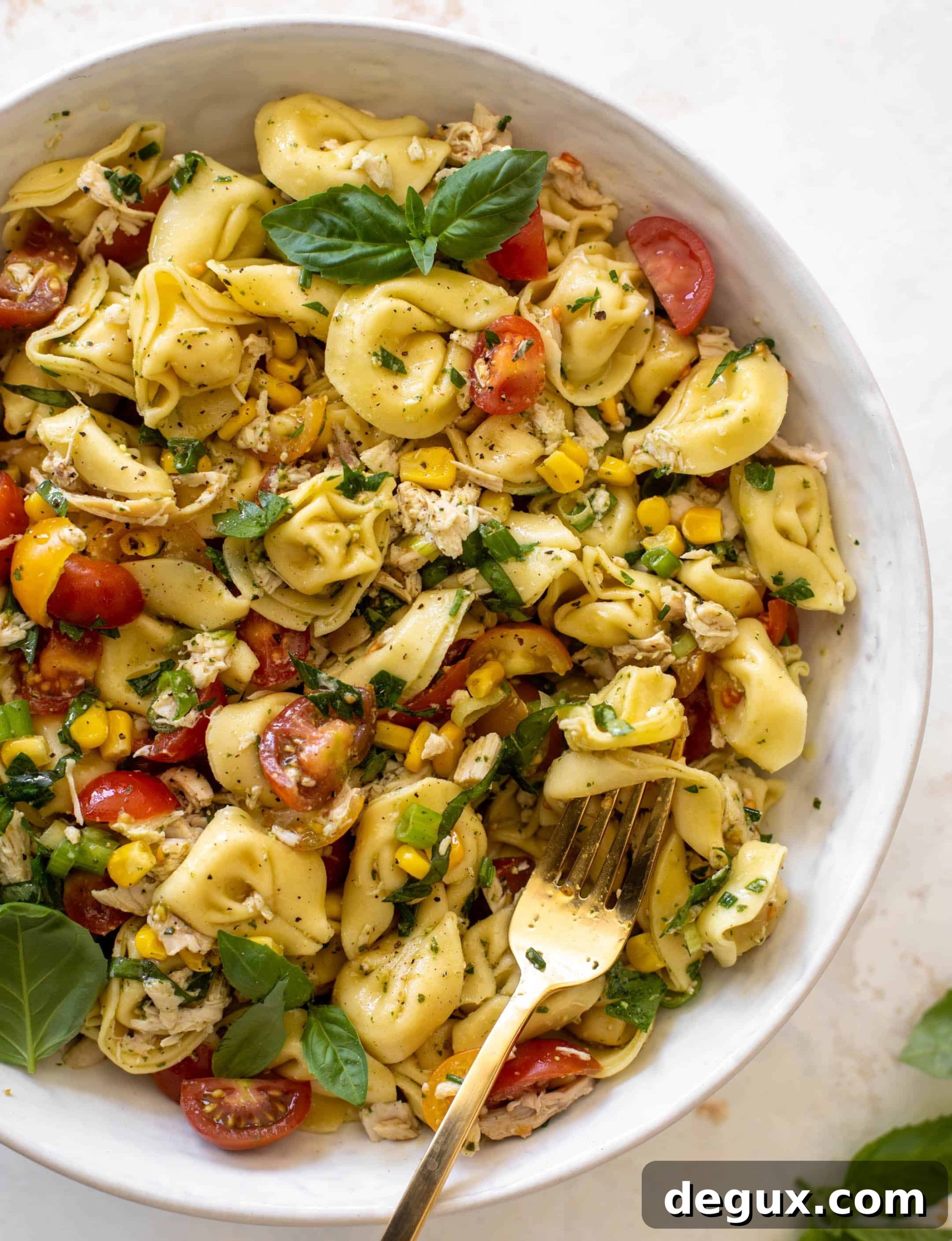 summer chicken tortellini pasta salad