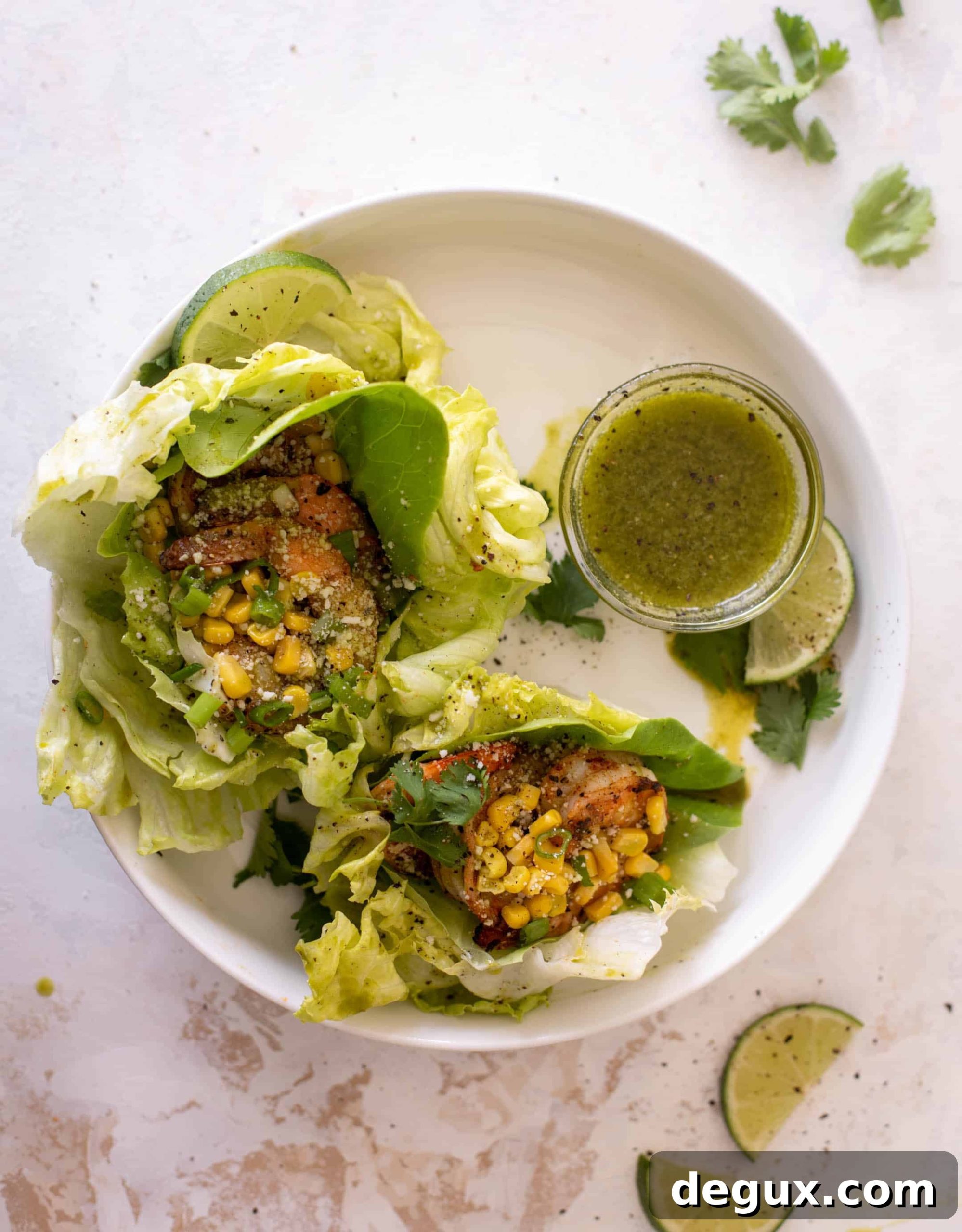grilled shrimp lettuce wraps