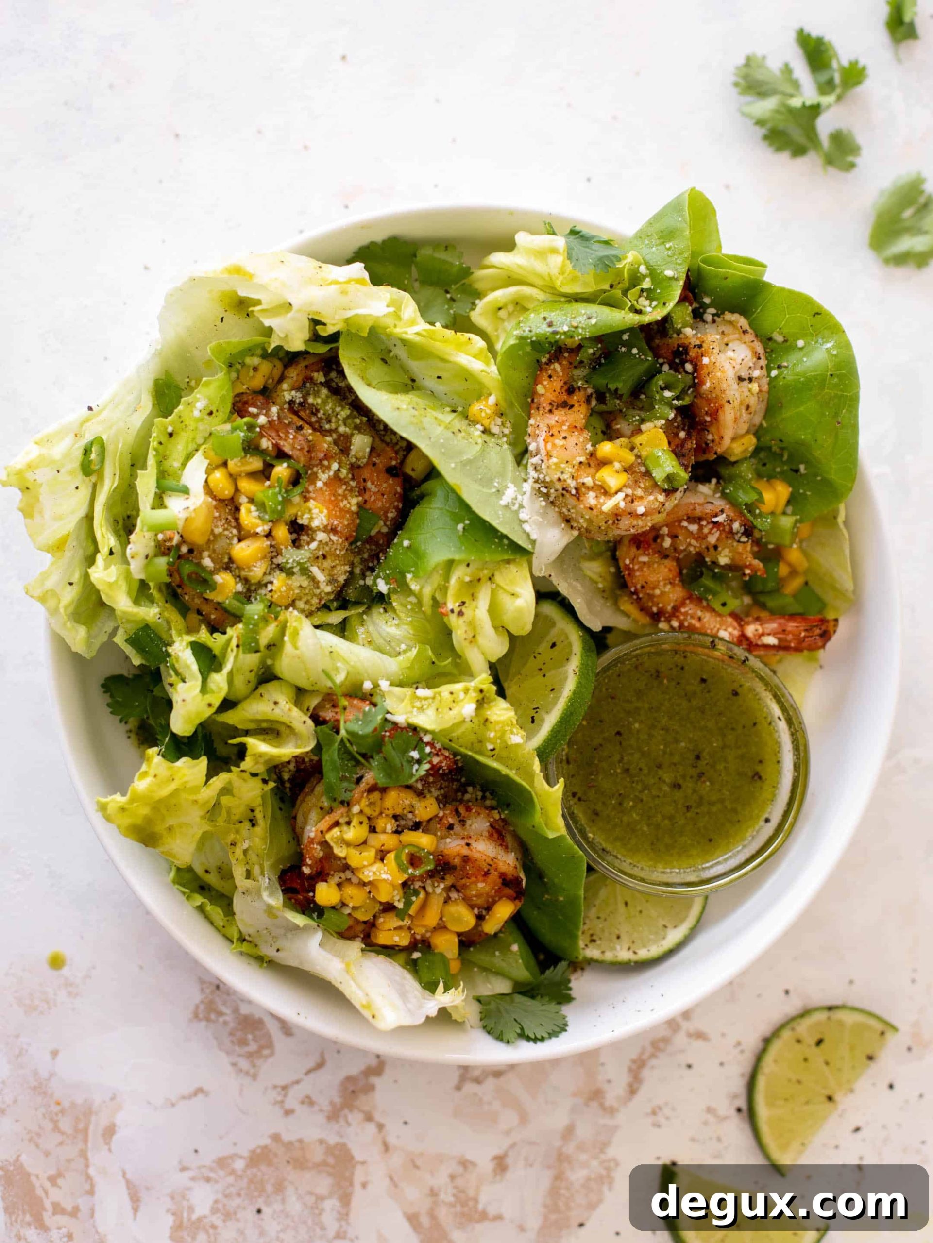 grilled shrimp lettuce wraps