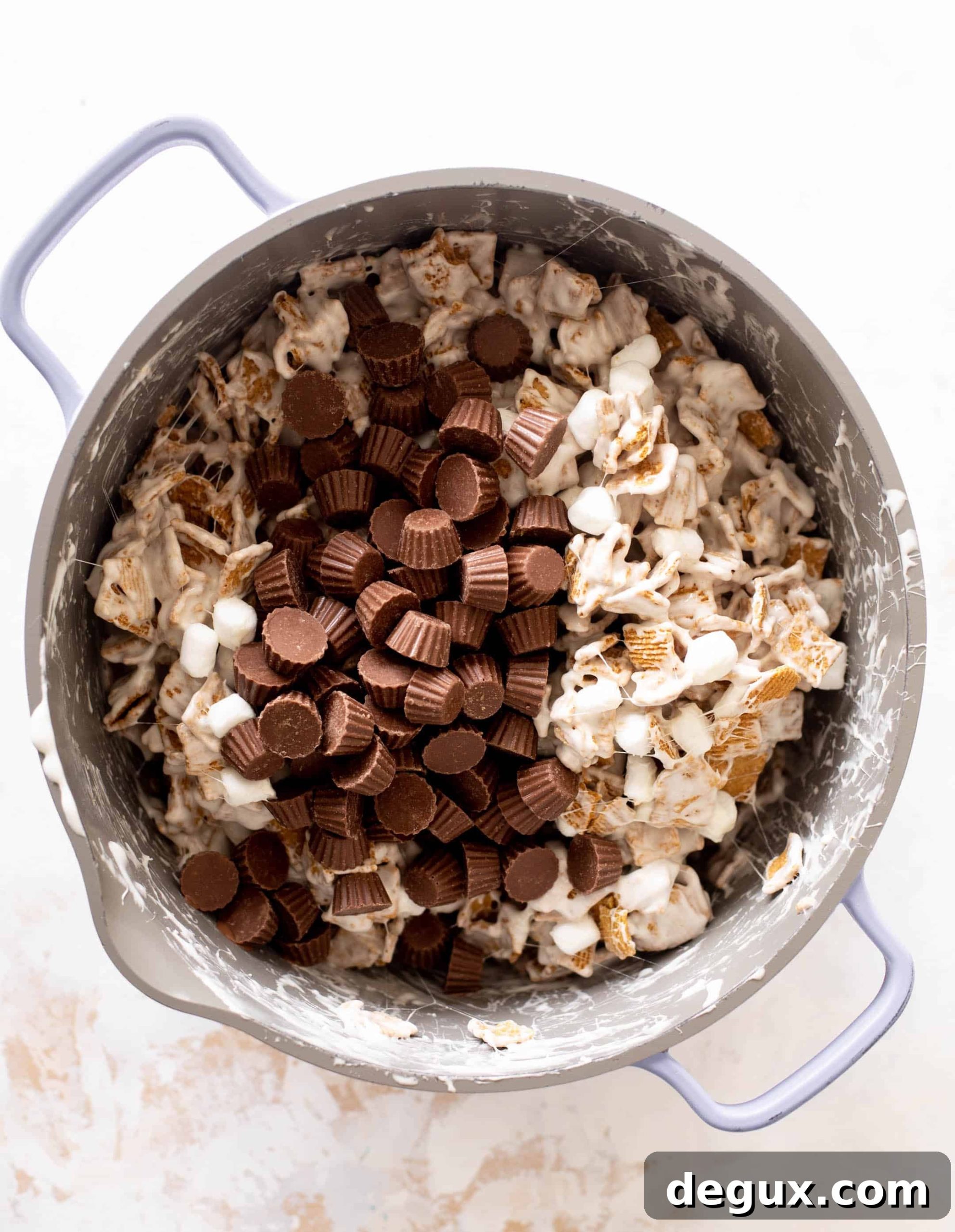 peanut butter cup golden grahams smores bars
