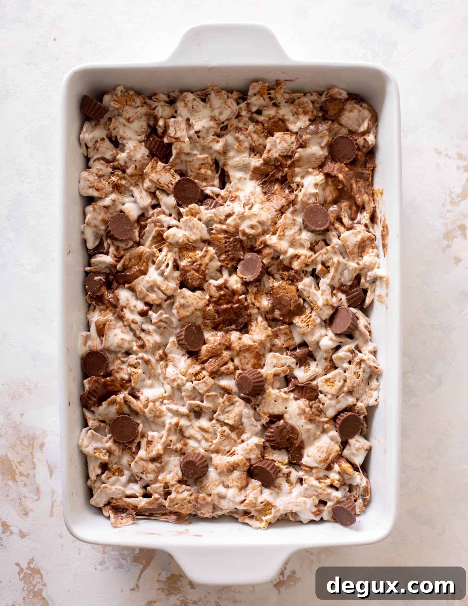 peanut butter cup golden grahams smores bars