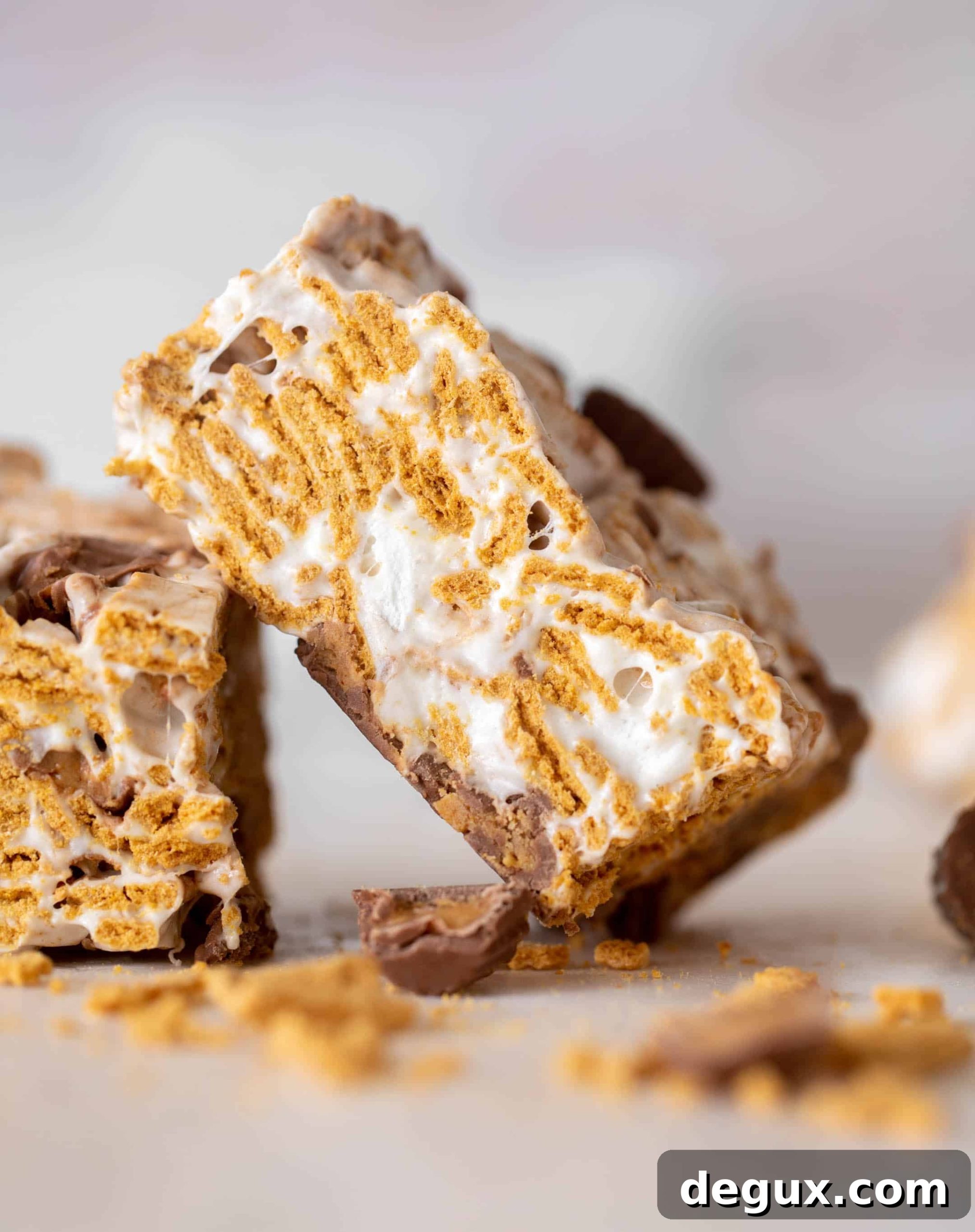 peanut butter cup golden grahams smores bars