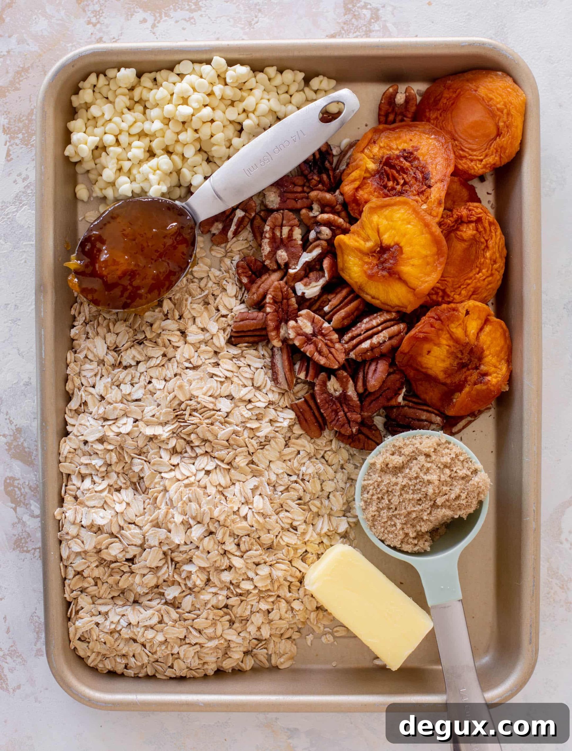peach cobbler granola