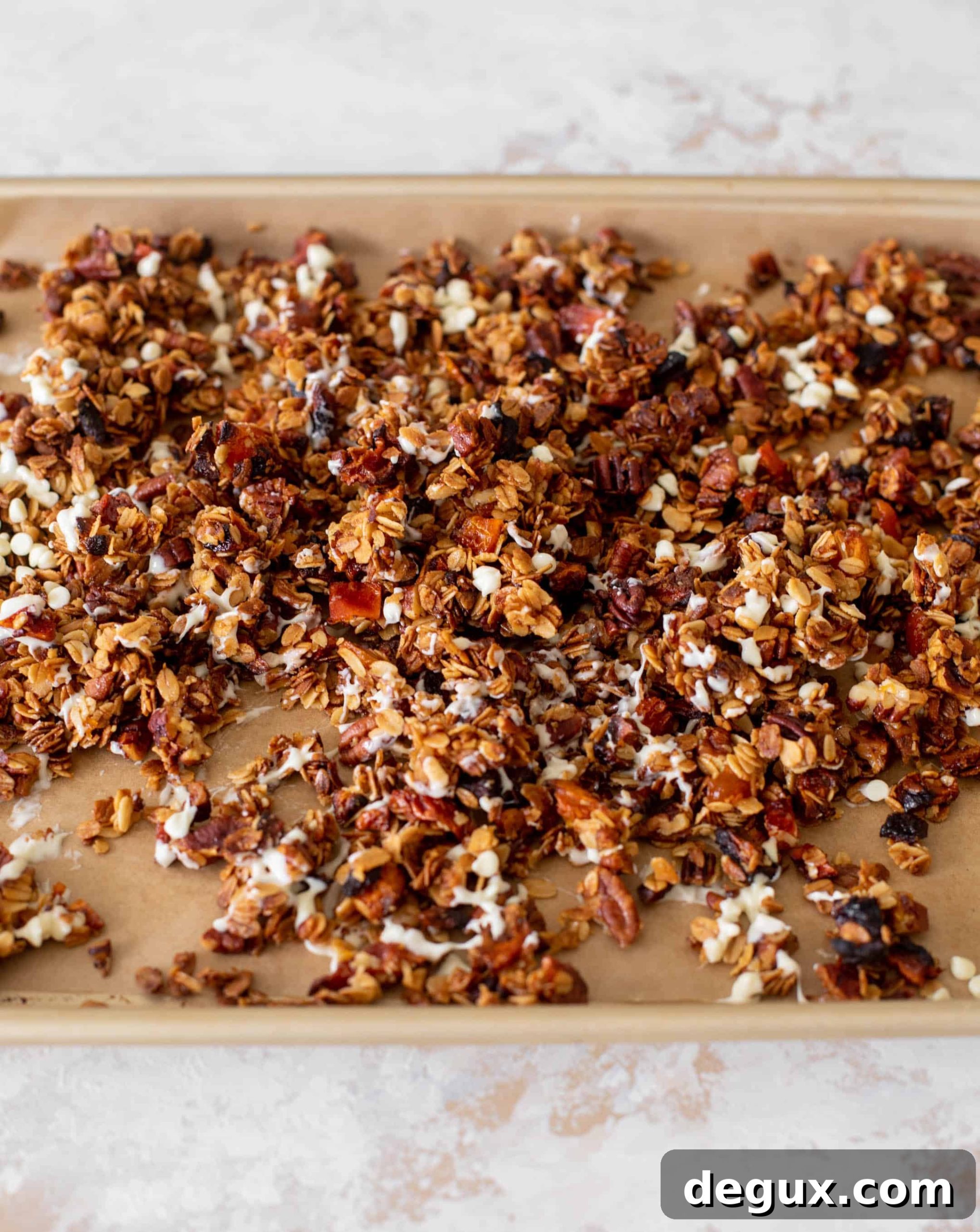 peach cobbler granola