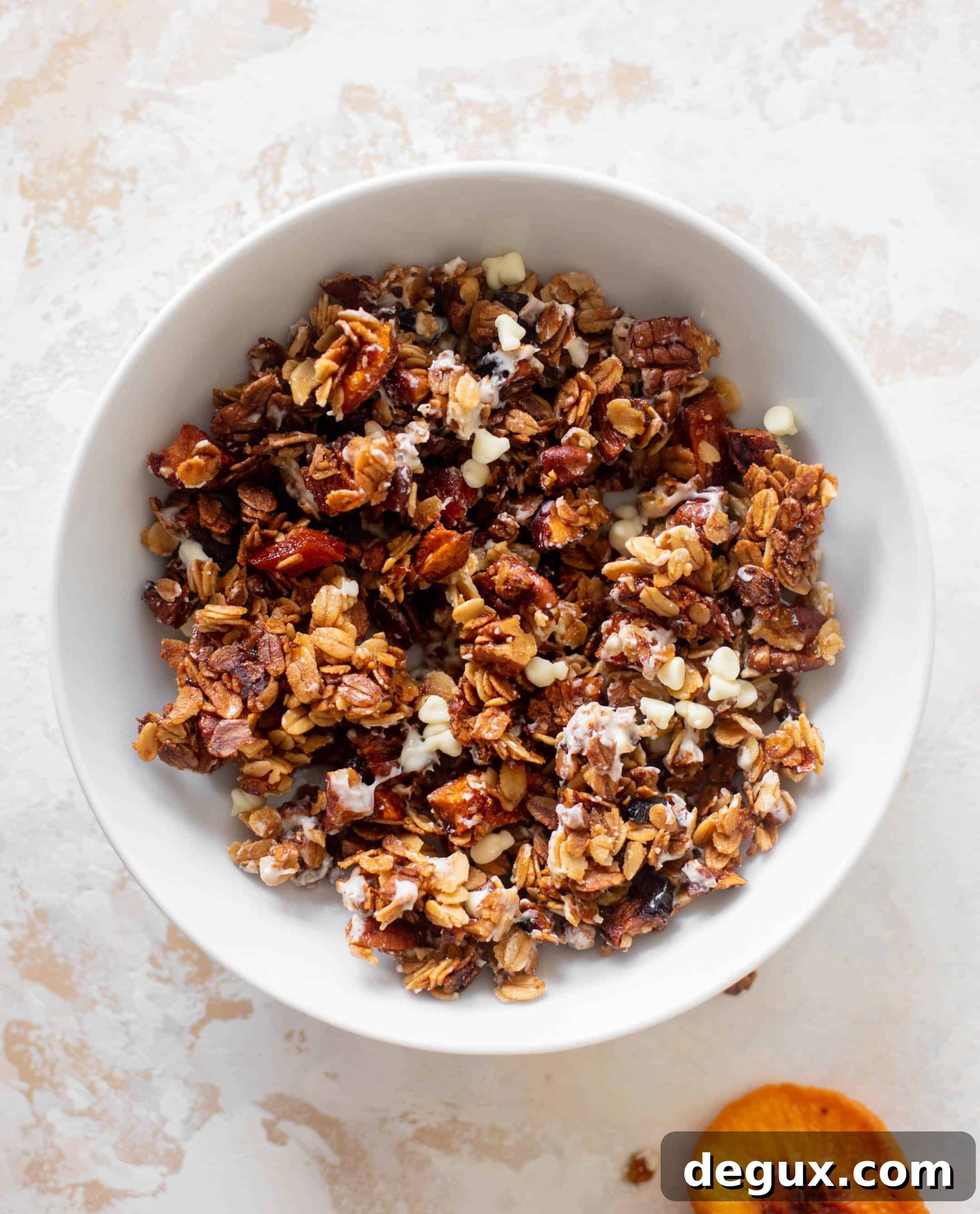 peach cobbler granola