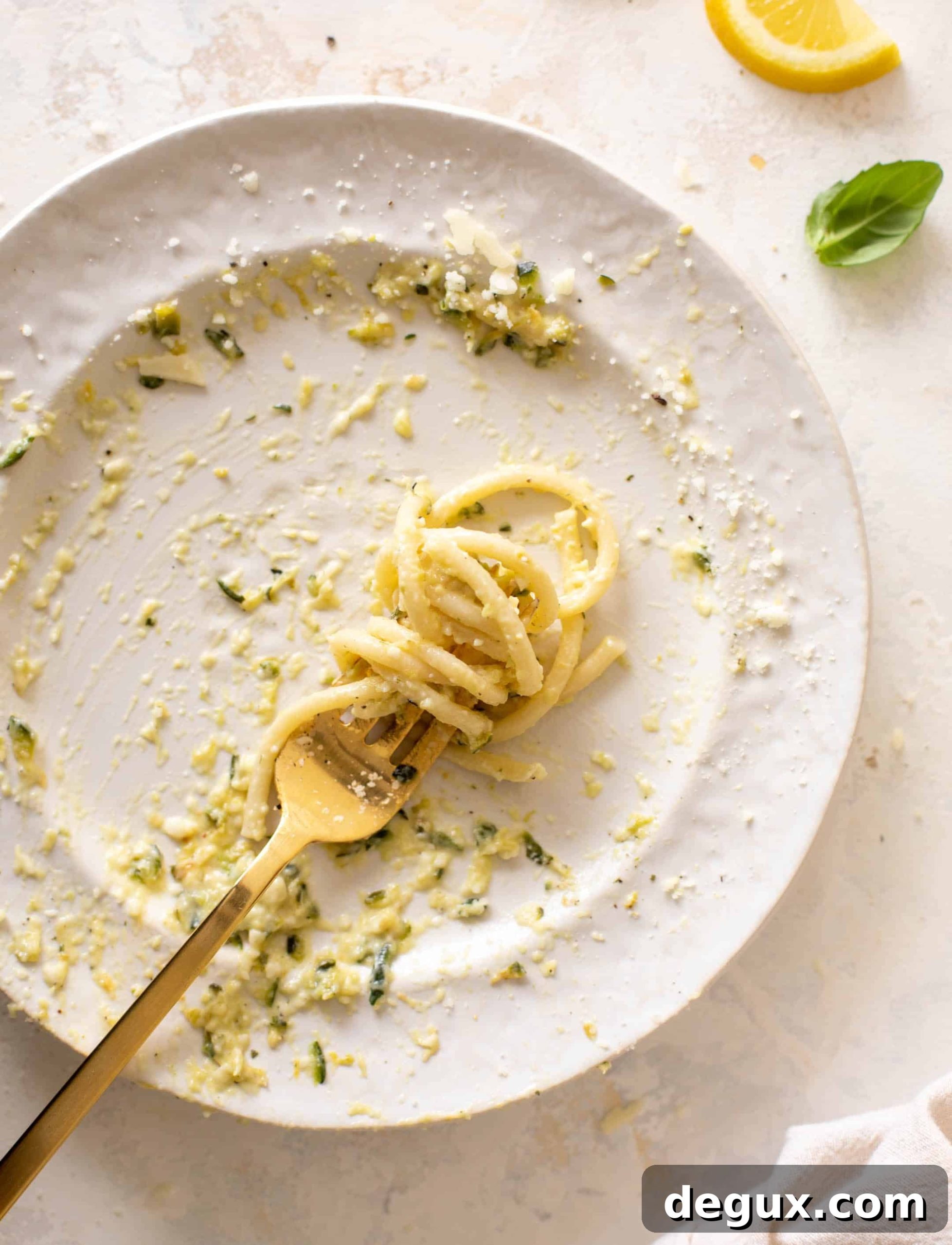 Creamy Lemon Zucchini Bucatini Recipe: Tangy Summer Pasta 7 lemon zucchini pasta