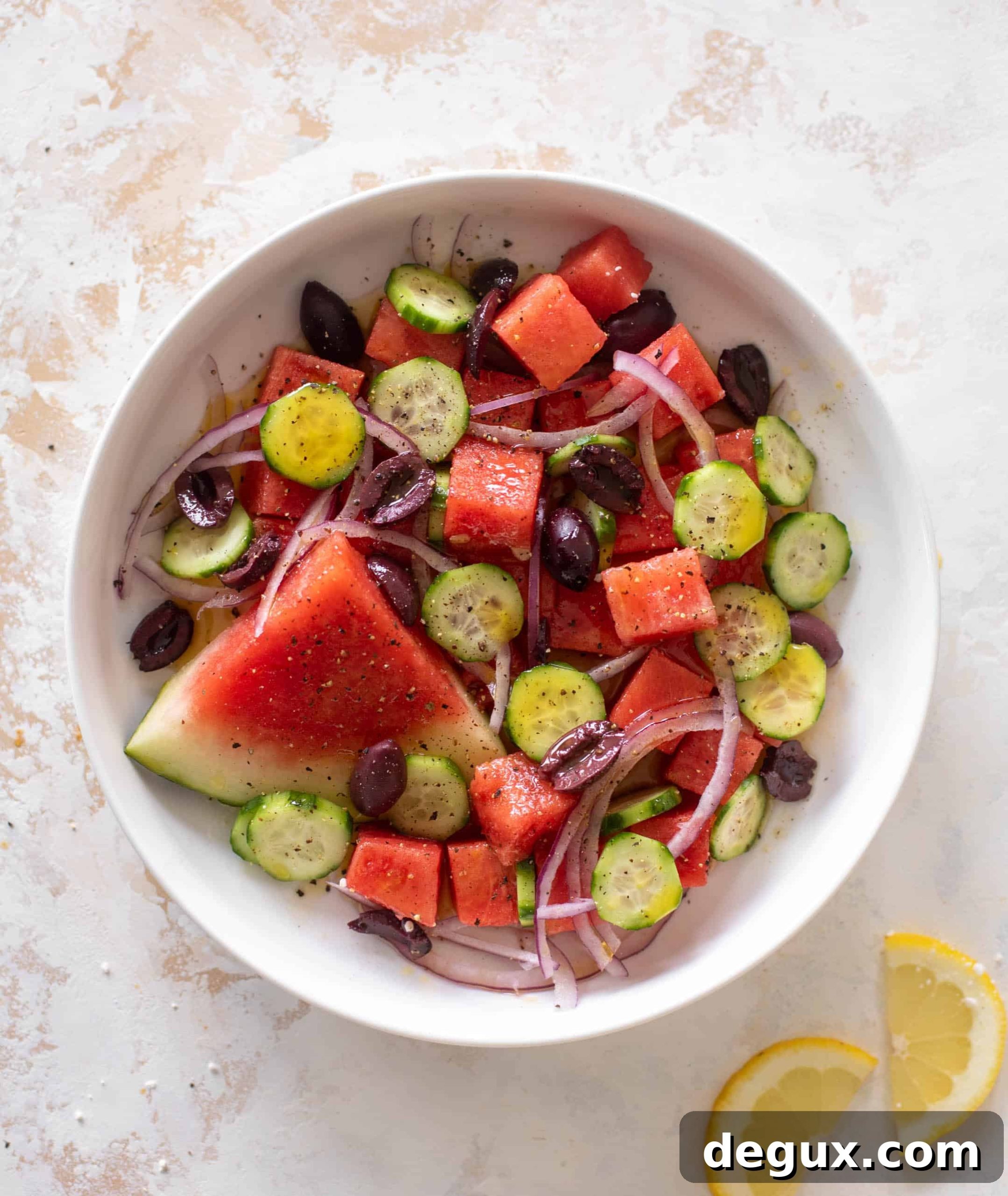 15-Minute Watermelon and Greek Feta Salad Recipe 5 watermelon greek salad
