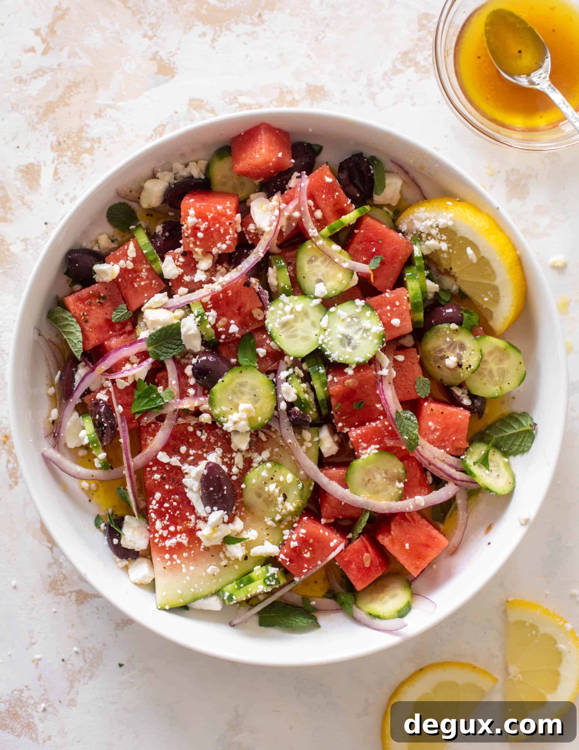 15-Minute Watermelon and Greek Feta Salad Recipe 8 watermelon greek salad