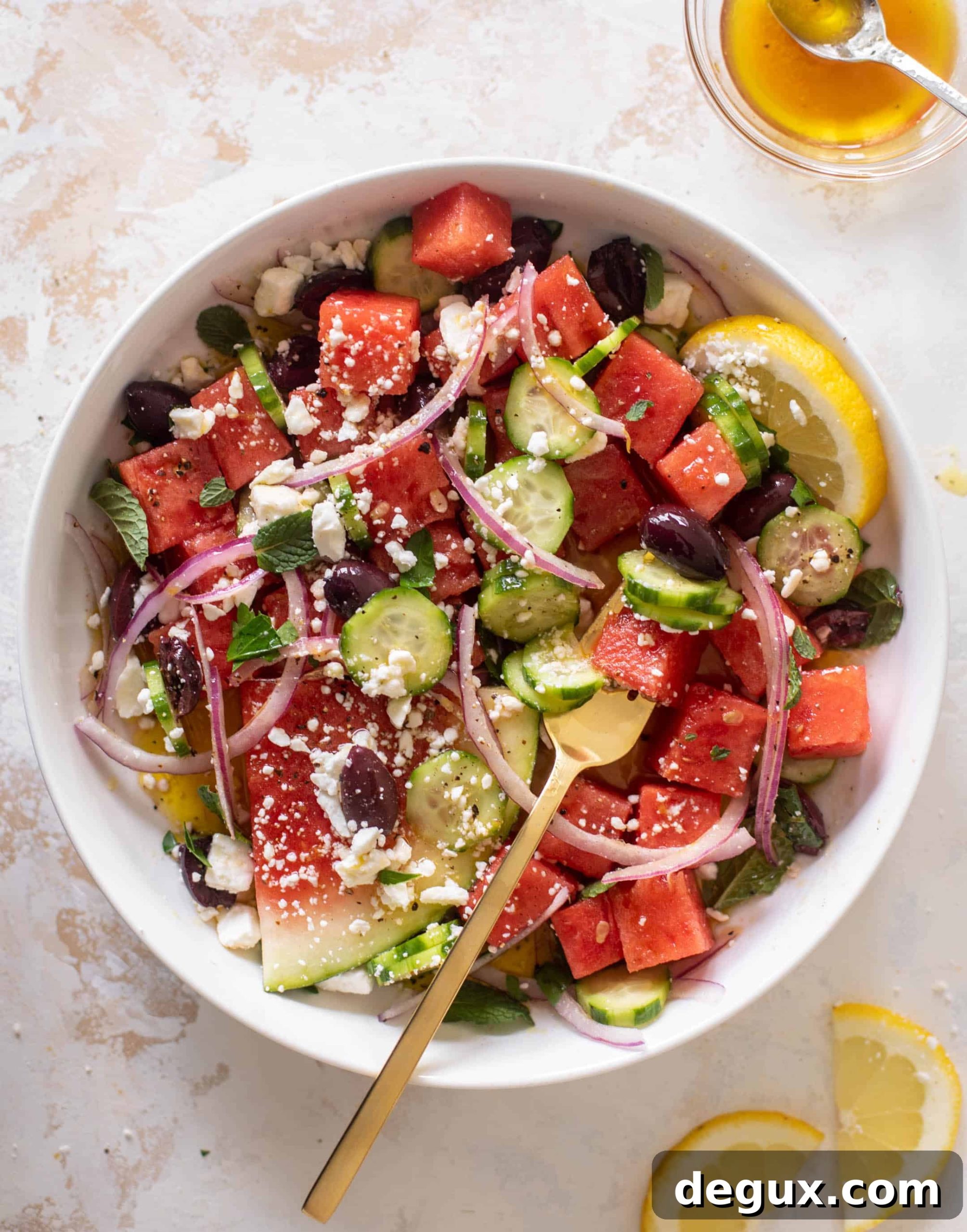 15-Minute Watermelon and Greek Feta Salad Recipe 9 watermelon greek salad