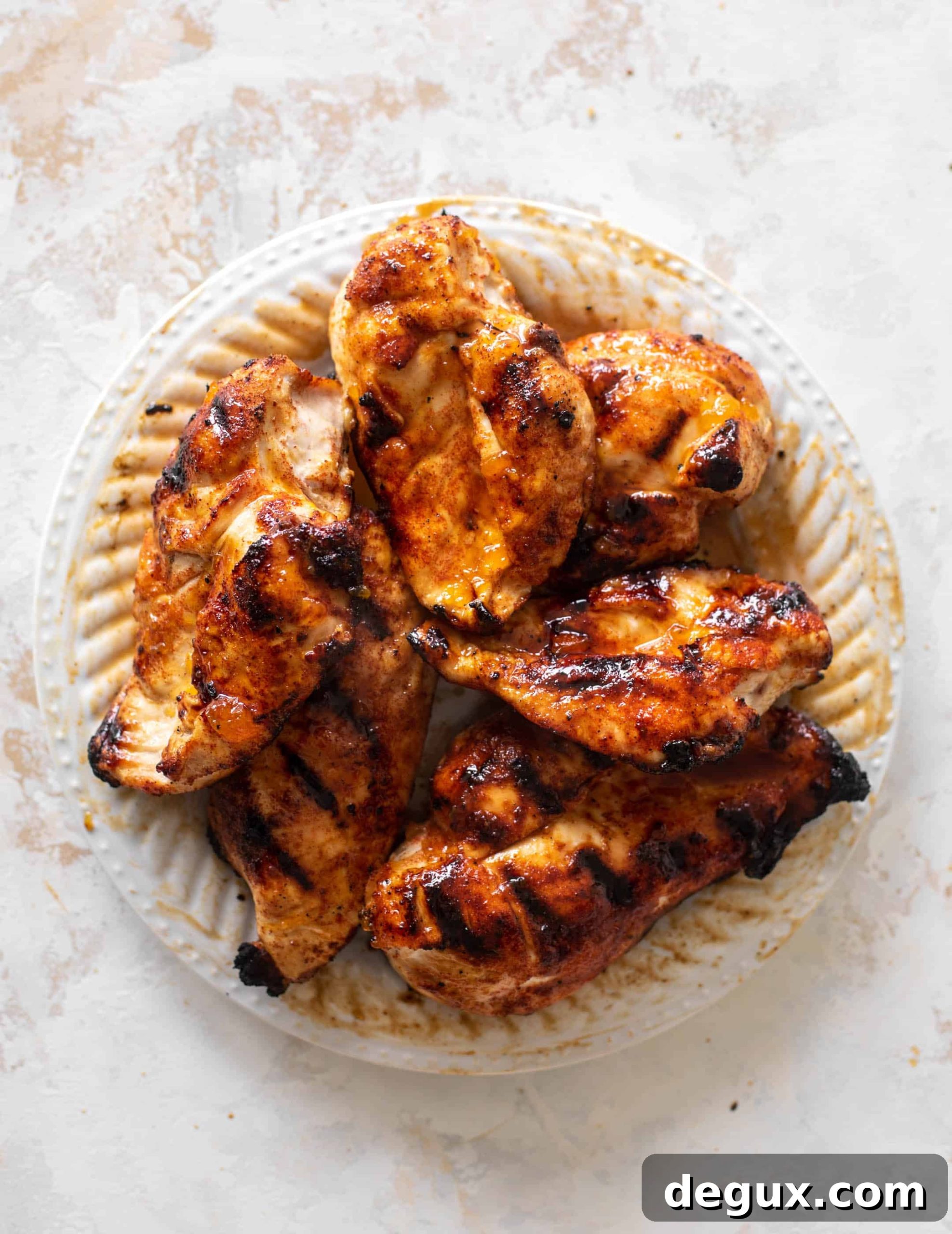 grilled jalapeño peach chicken