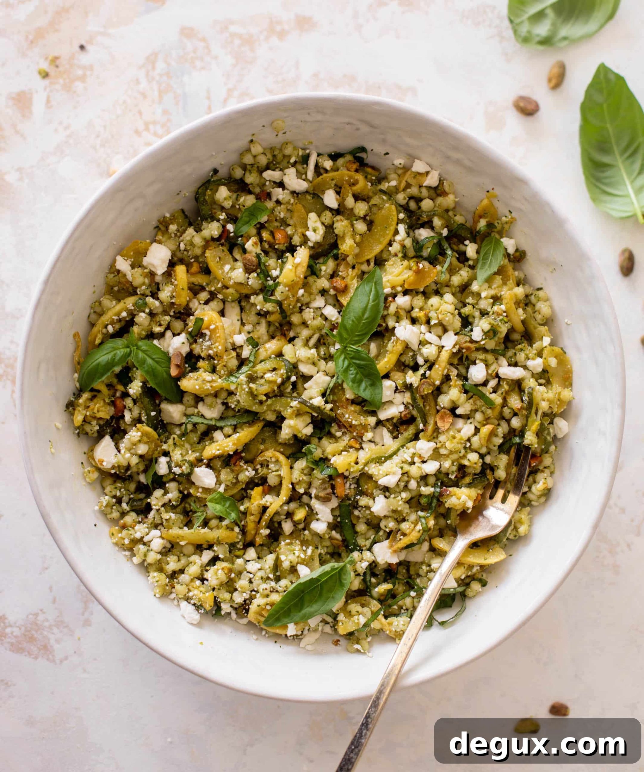 summer squash couscous salad