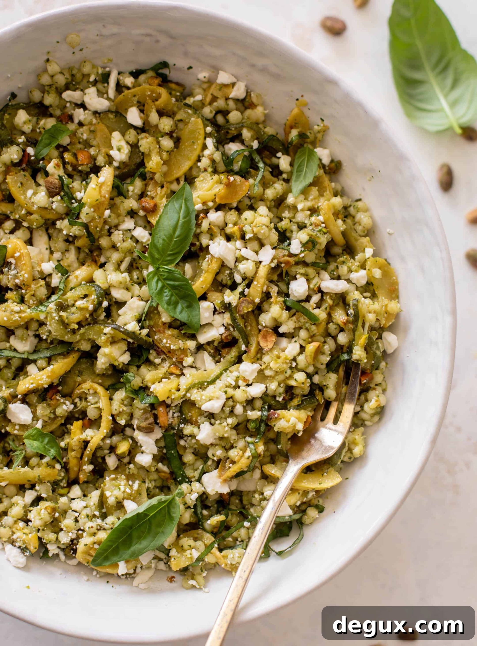 summer squash couscous salad